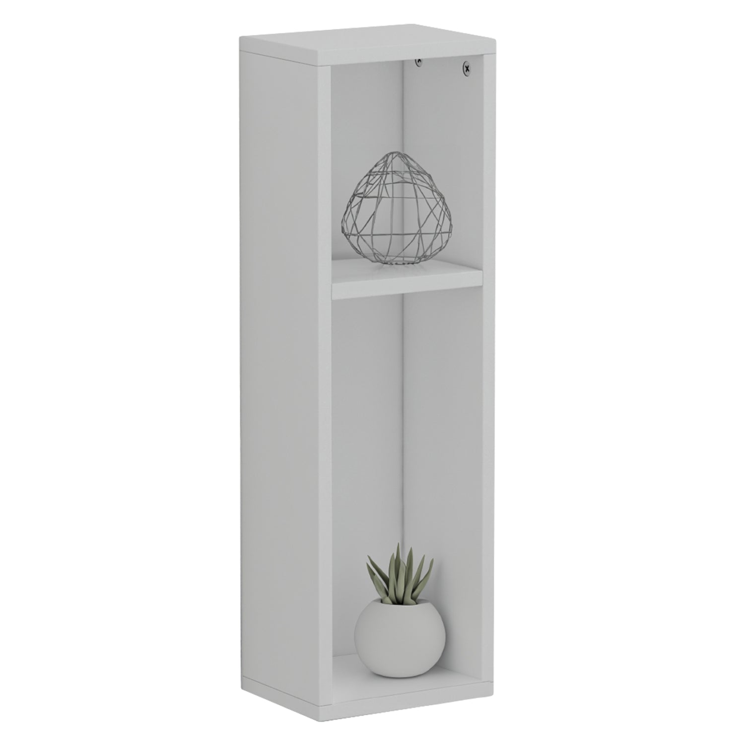 Стенно нощно шкафче bonen меламин в бяло 20x15x65y см