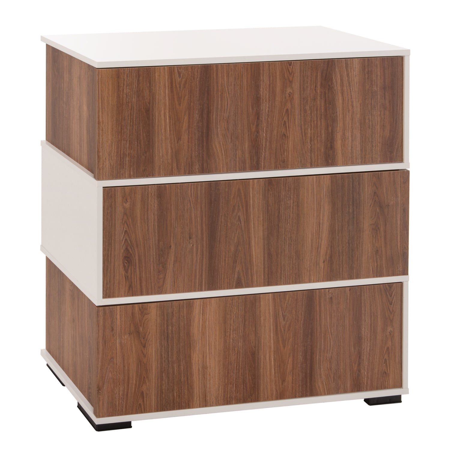 Шкаф за обувки MIRABELL цвят орех-бял 90Χ30Χ93