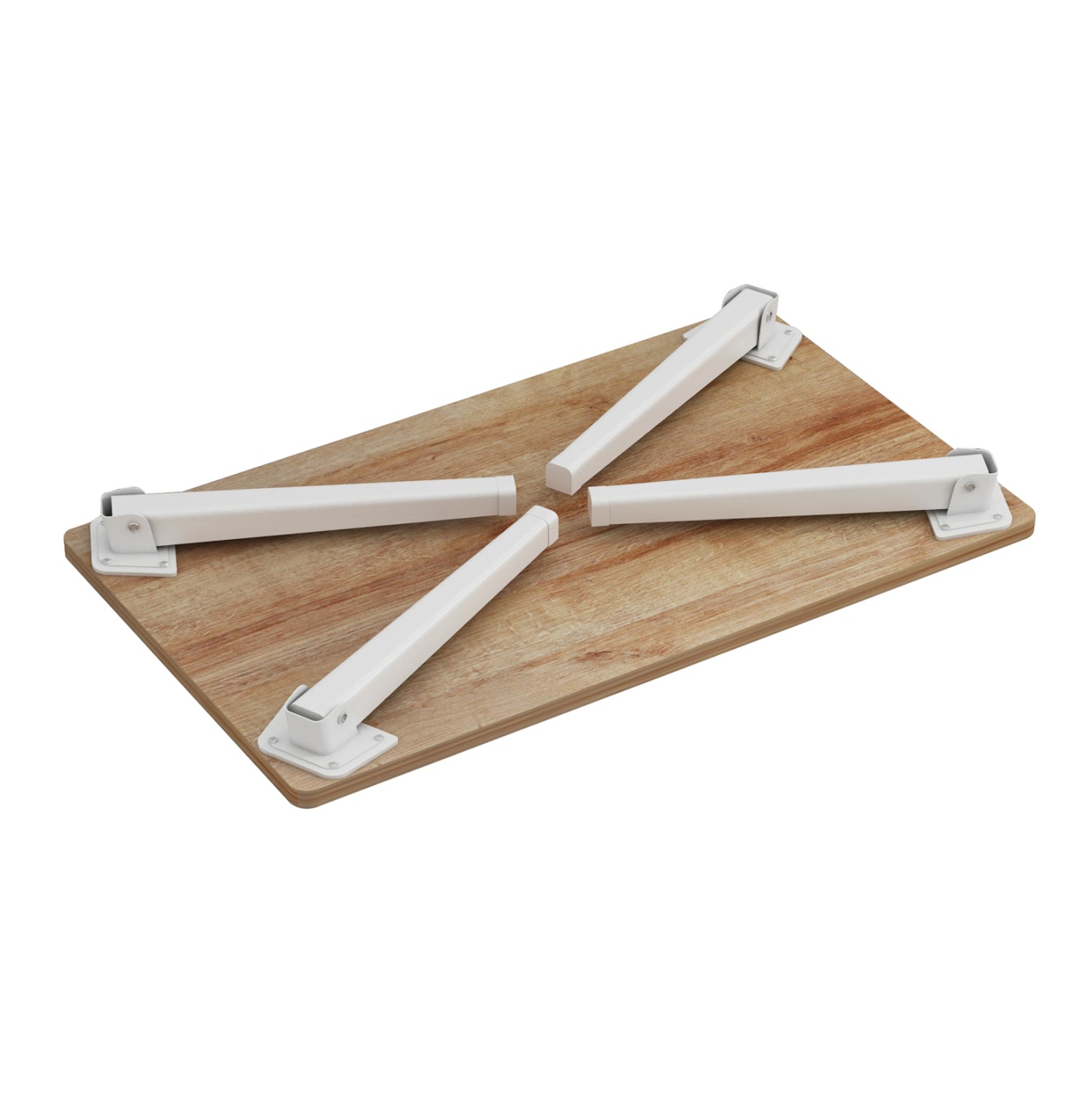 Сгъваема масичка BRITTA цвят бял-орех 60x34x29 см.