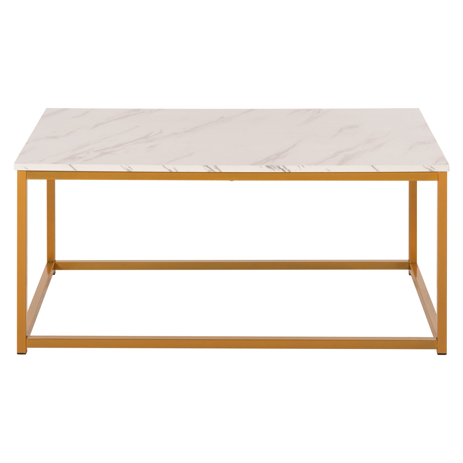 Холна маса Сафрон голд цвят бял мрамор 95Χ55Χ43,5