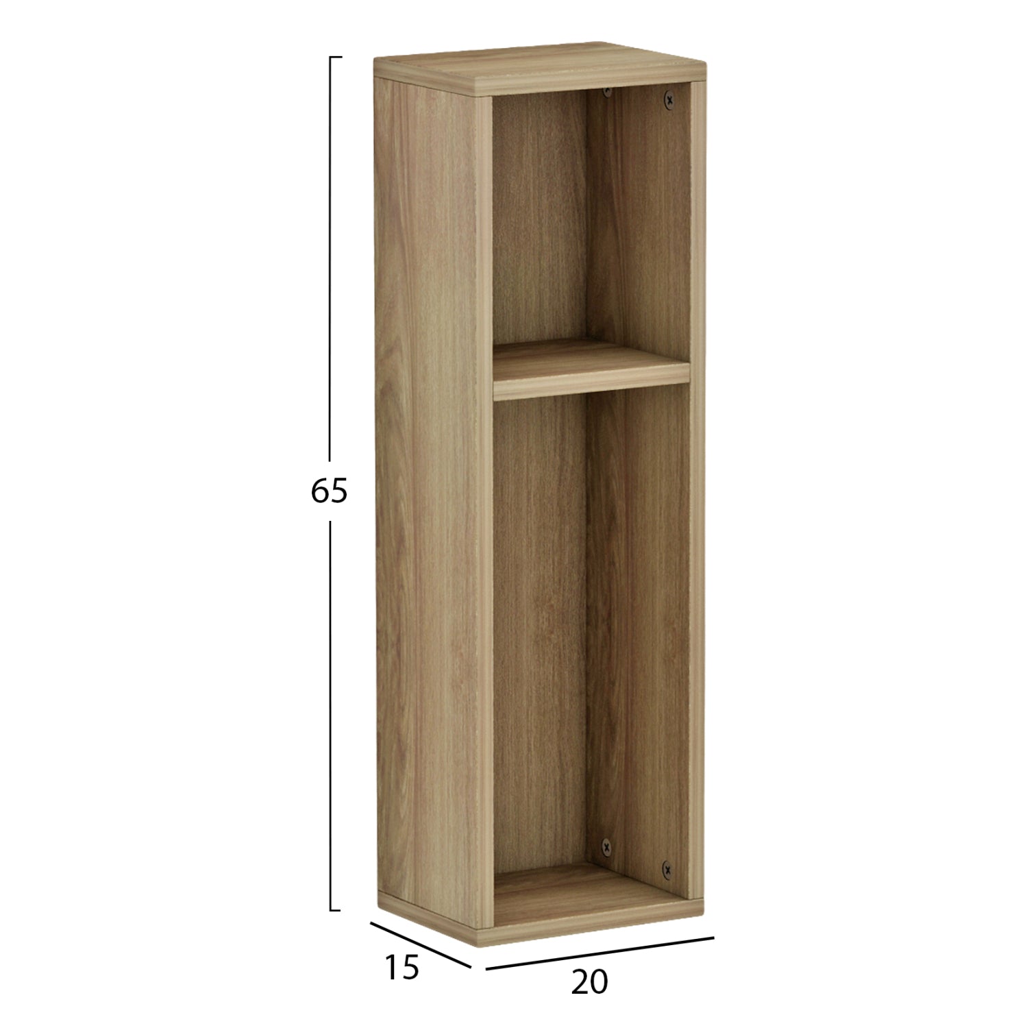 Нощно шкафче BONEN естествен цвят 20x15x65см