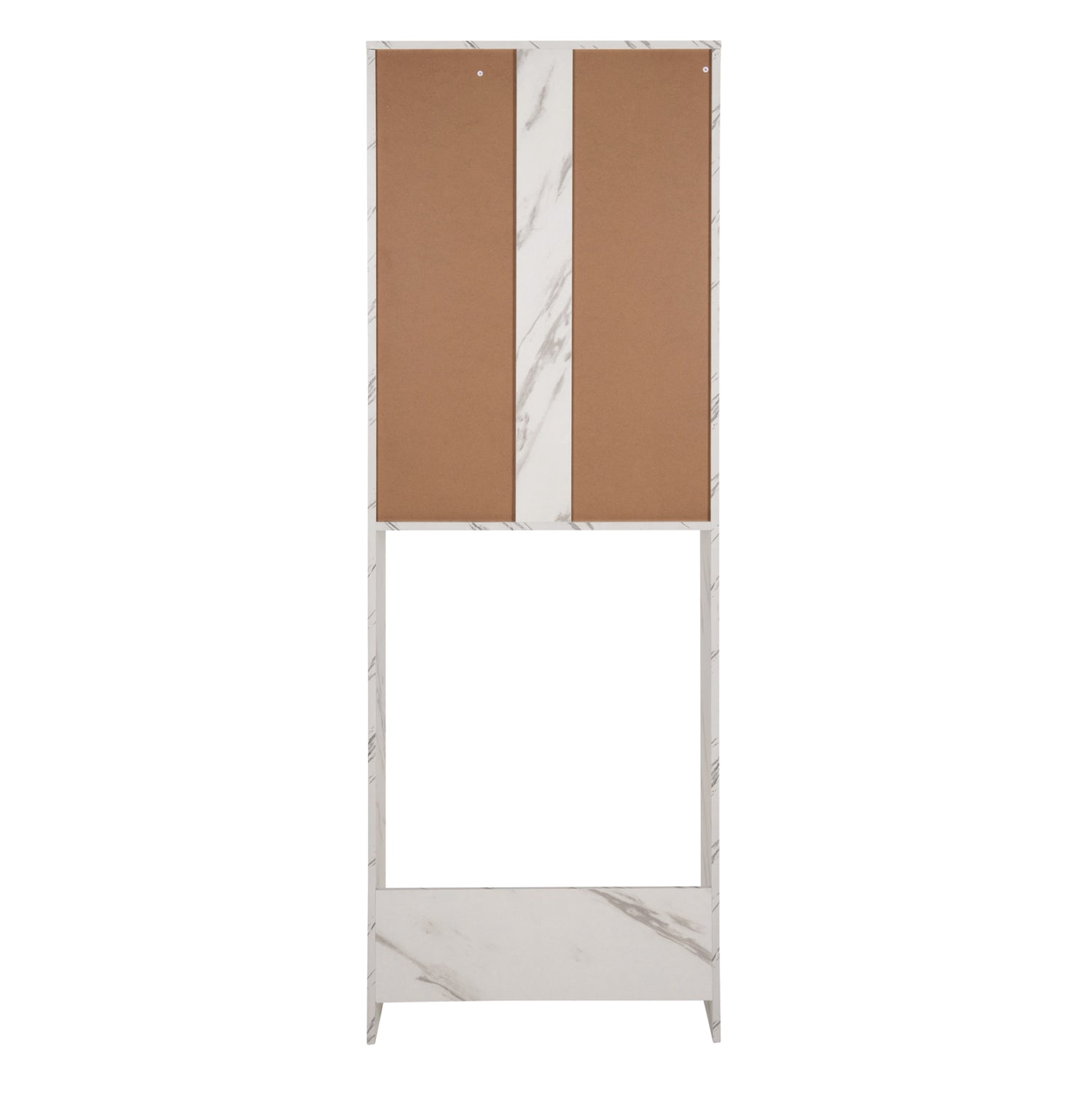 Шкаф за пералня TERRY бял мраморен ефект, 64x29x181 см