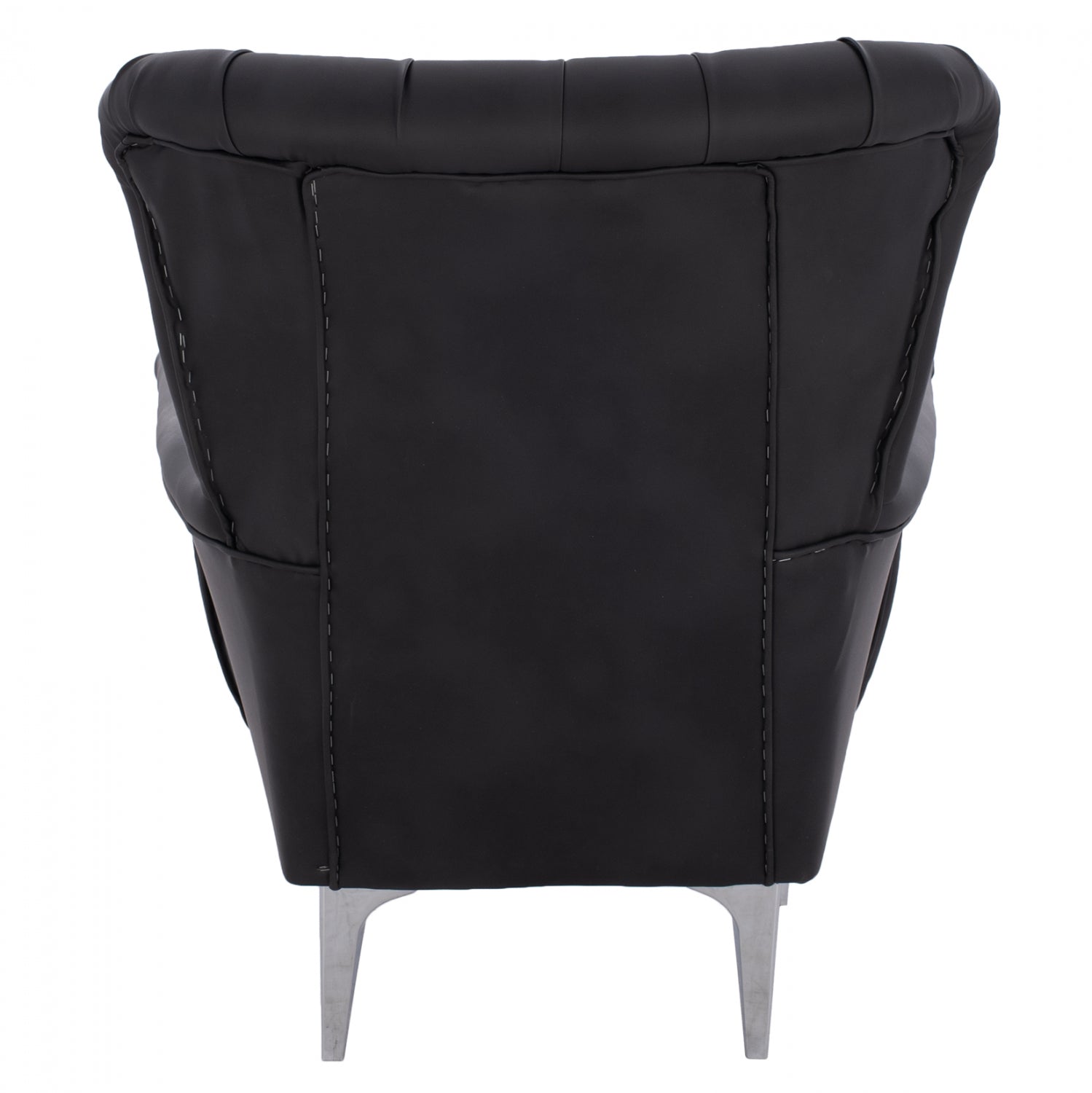Кресло Честърфилд - черен цвят 87x88x100