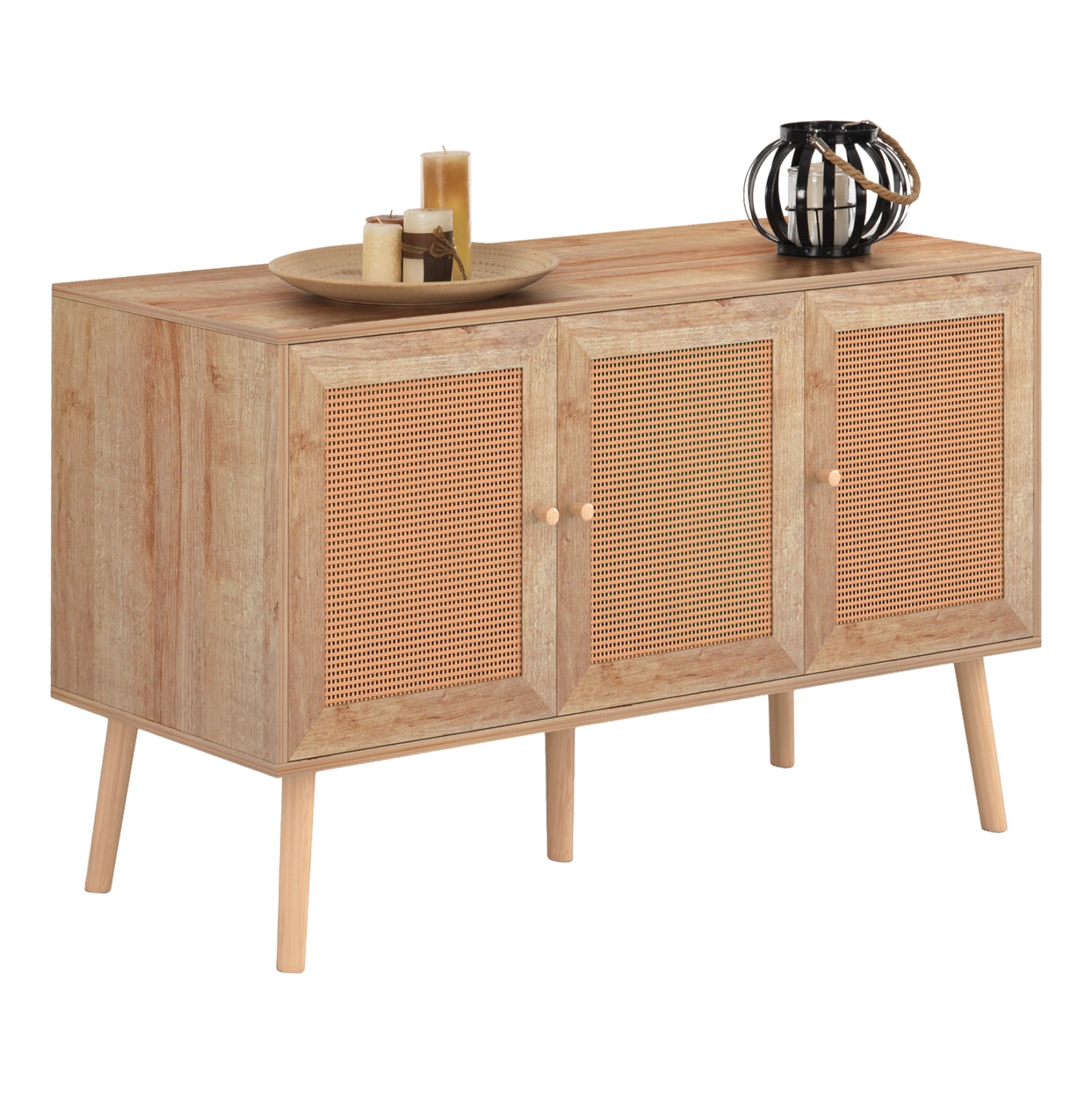 Бюфет COLM-  цвят натурал 120χ39χ70см