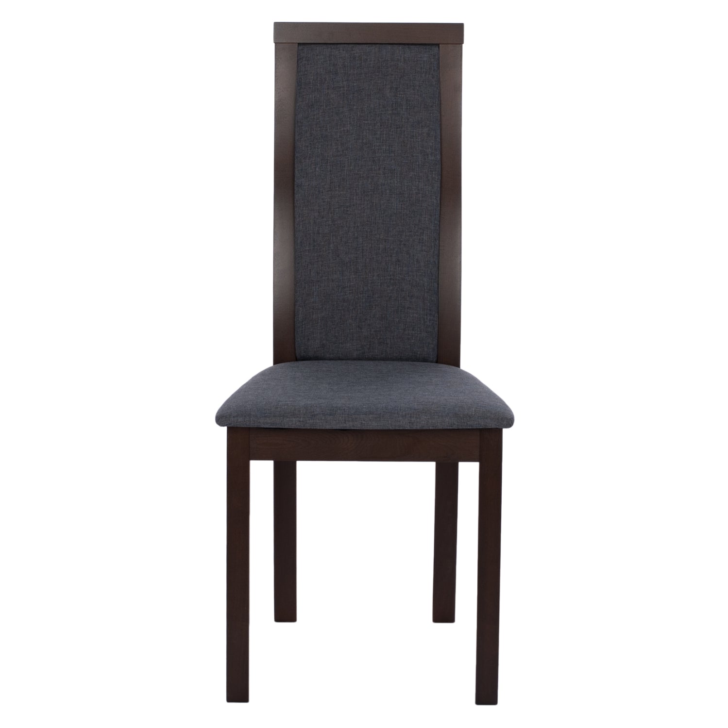 Трапезен стол Олея цвят орех-сив 45x55x100