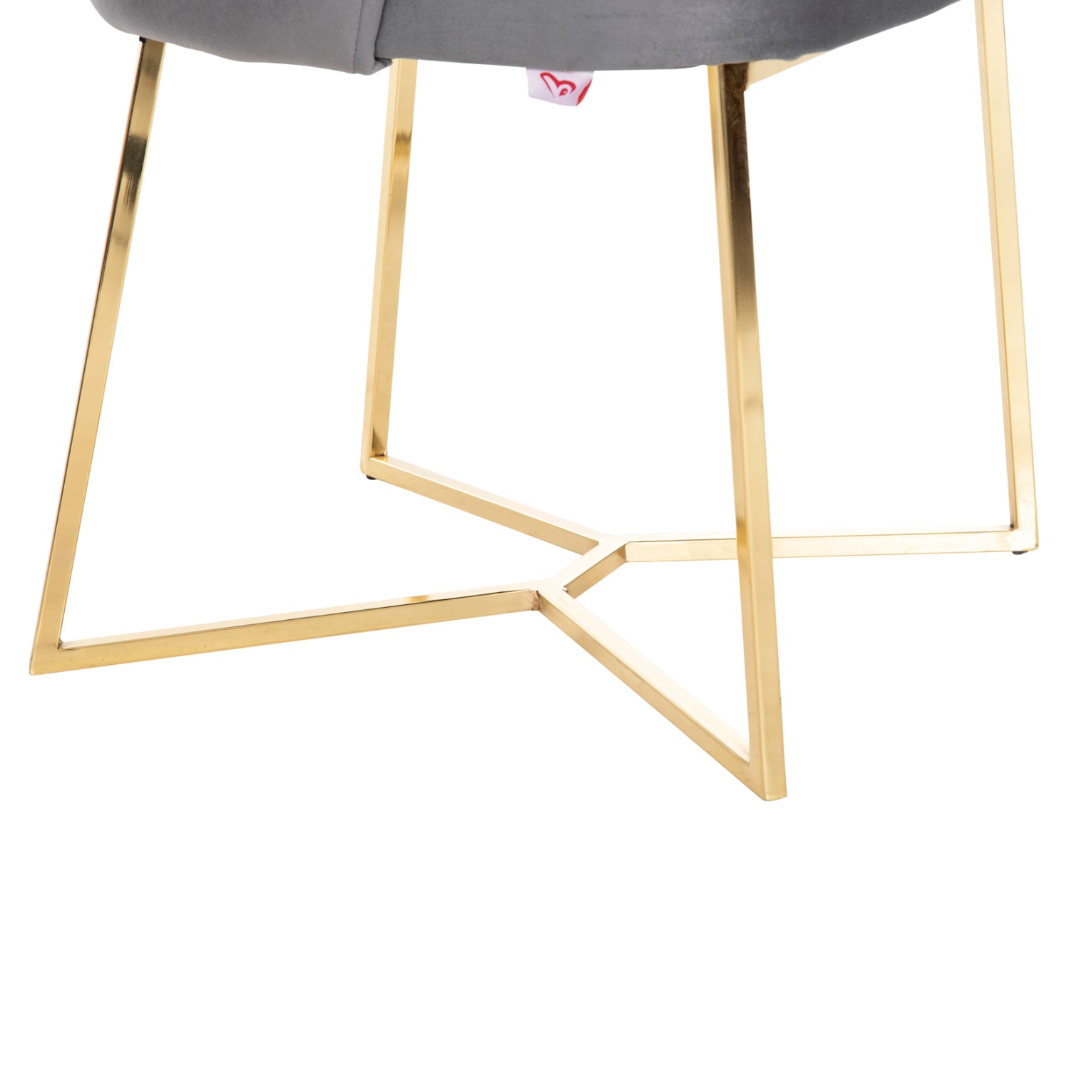 Кресло Триана цвят сив-златист