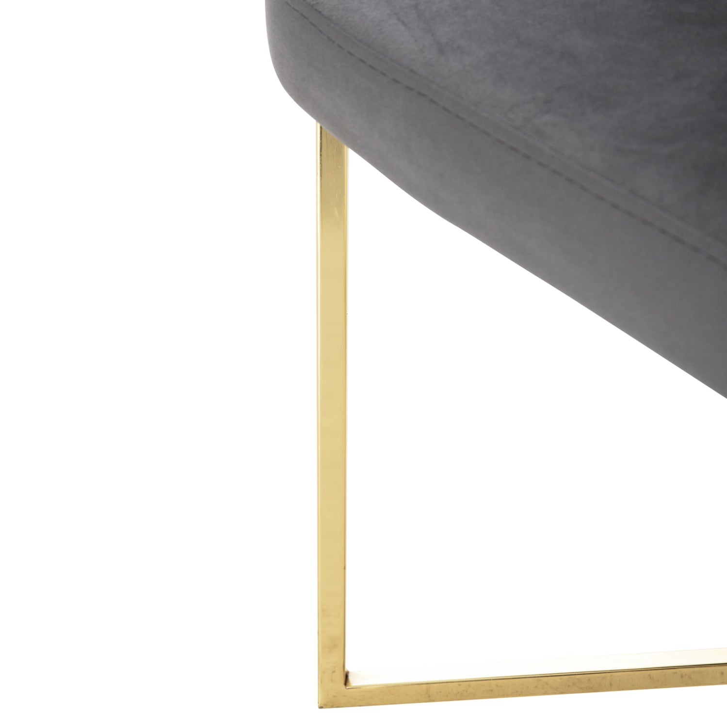 Кресло Триана цвят сив-златист