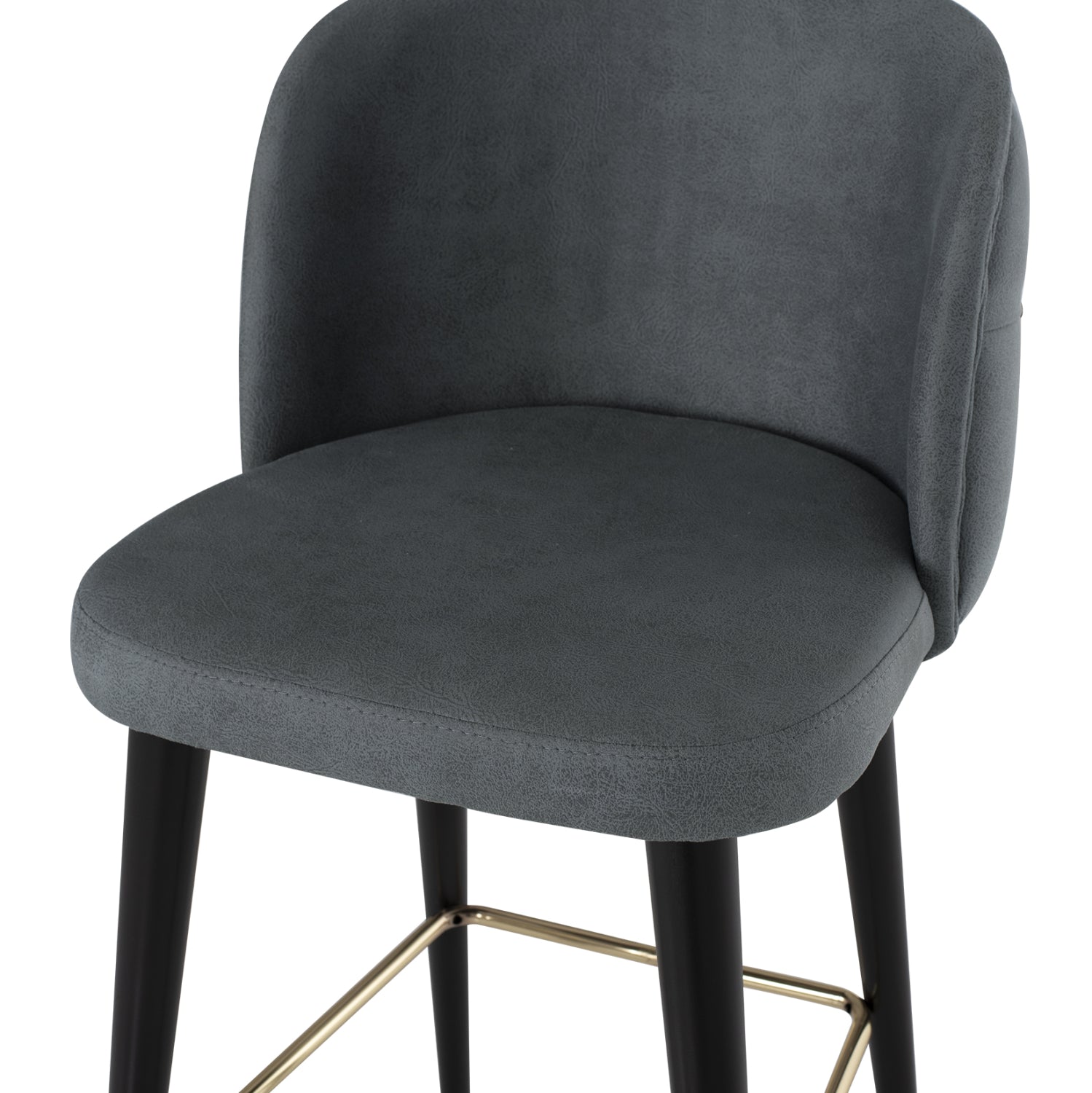 Бар стол MARCELLO набук сив цвят