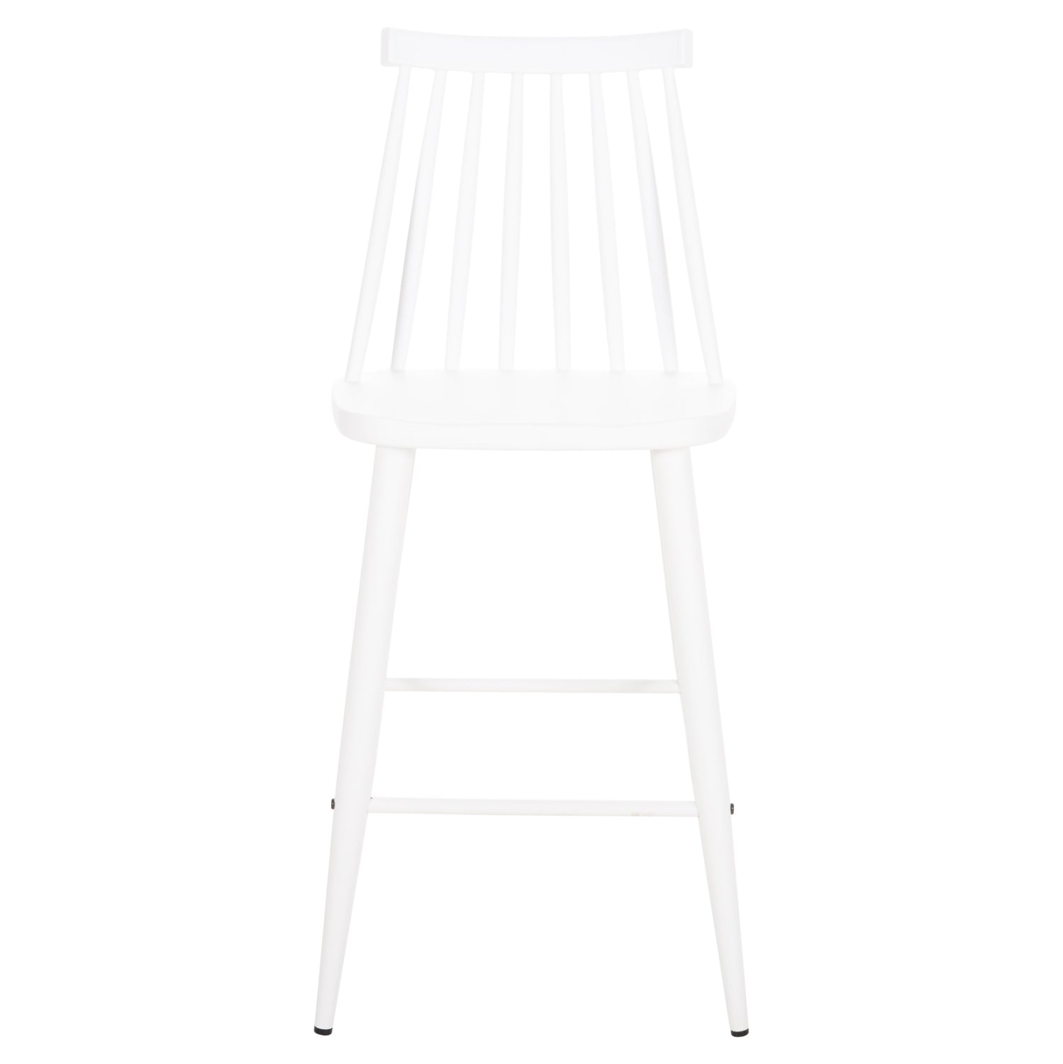 Бар стол Мелита- средна височина бял цвят