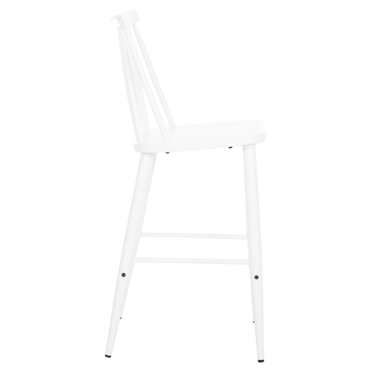 Бар стол Мелита- средна височина бял цвят