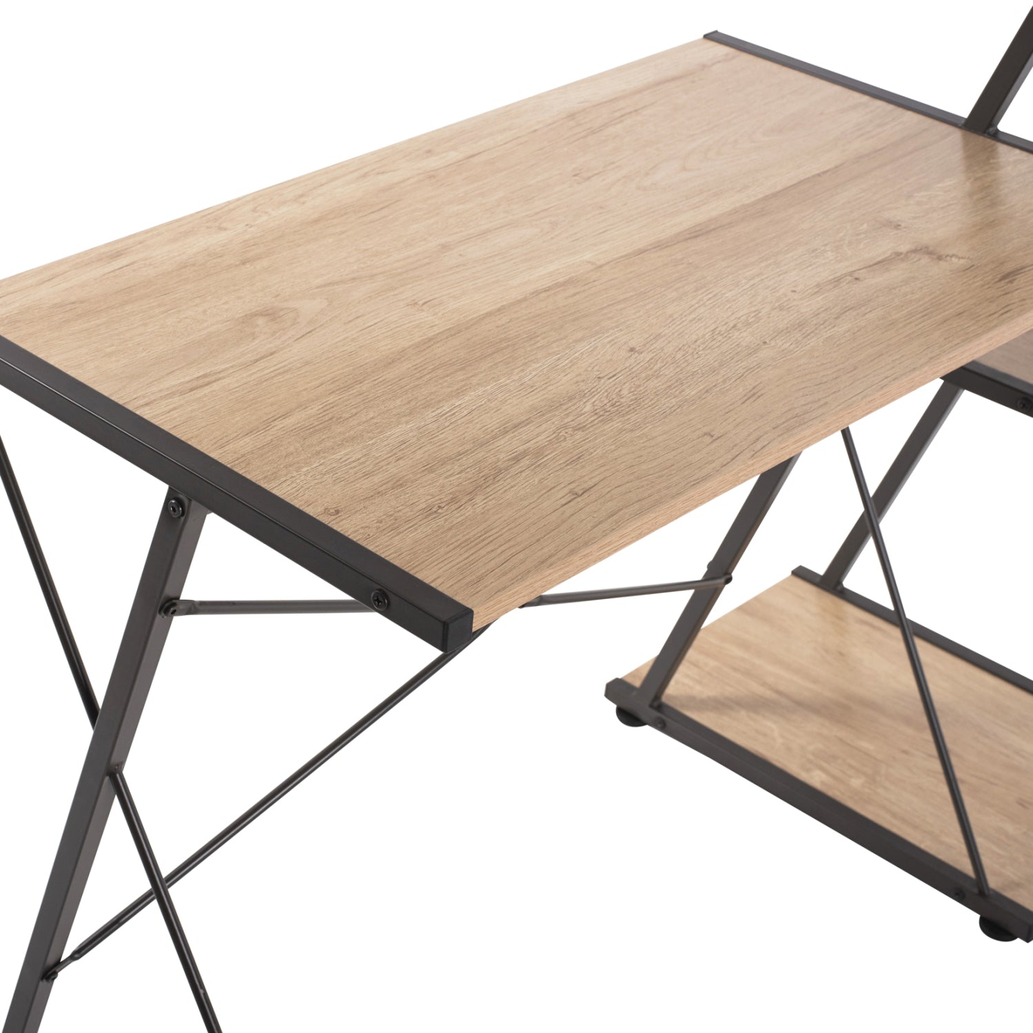 Бюро NOREX цвят дъб-черен 116X48X89.5 см