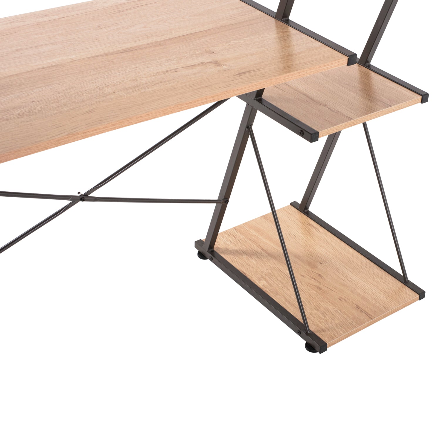 Бюро NOREX цвят дъб-черен 116X48X89.5 см