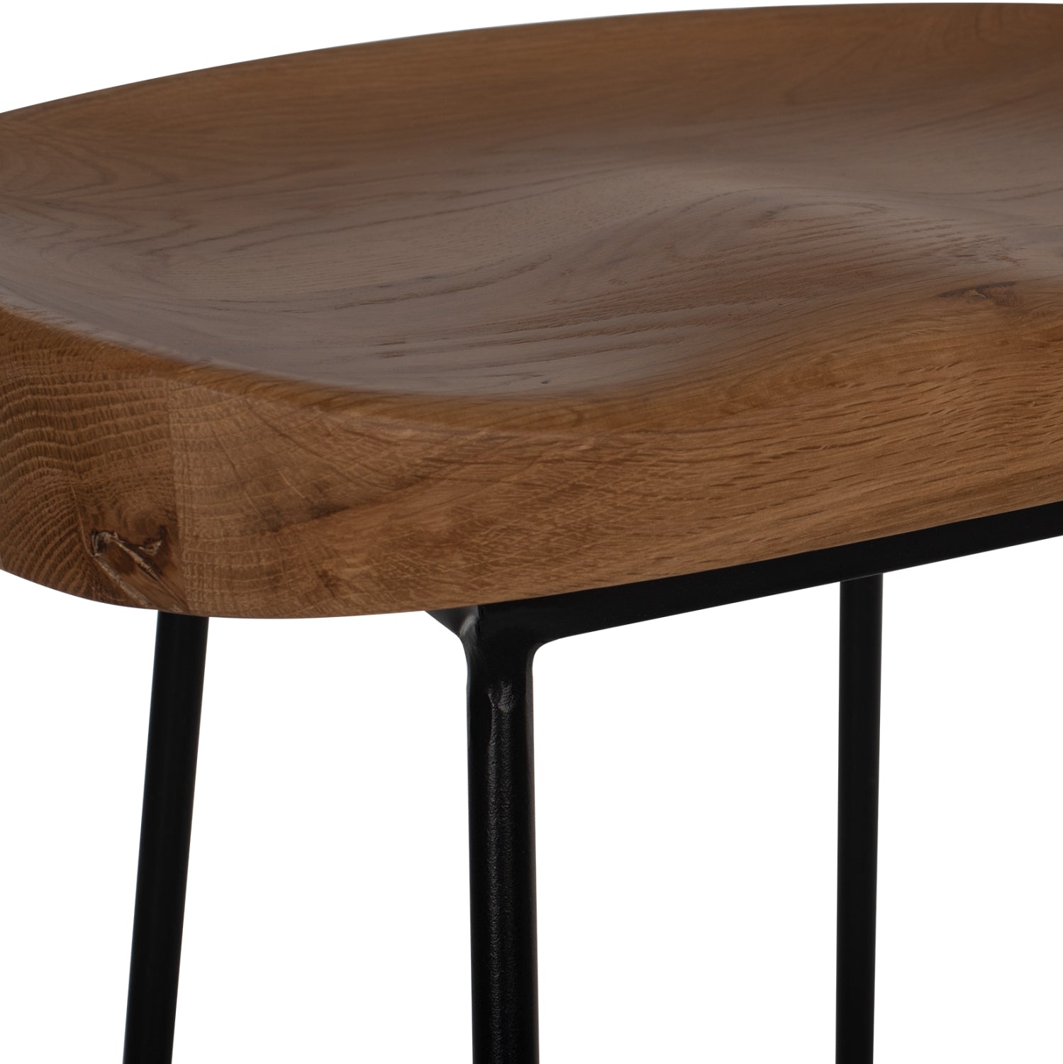 Бар стол ΤΟΟΝ цвят натурал-черен 48Χ40,5Χ71