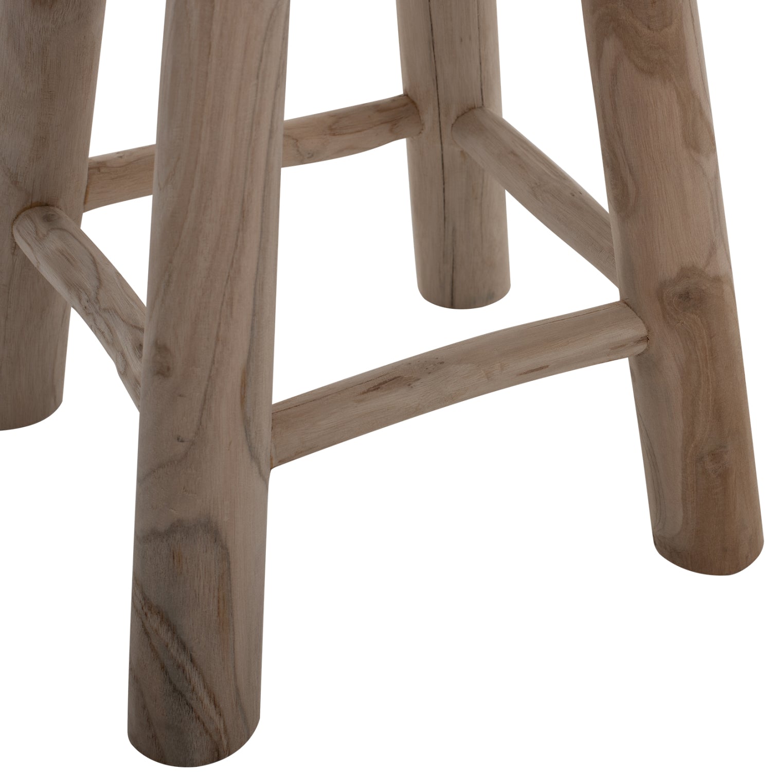 Бар стол ф30 -тиково дърво Φ35Χ45