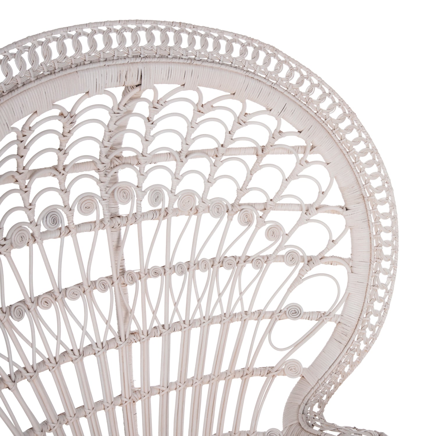 Кресло  ROYAL бял цвят /бяла възглавница 114x72x150