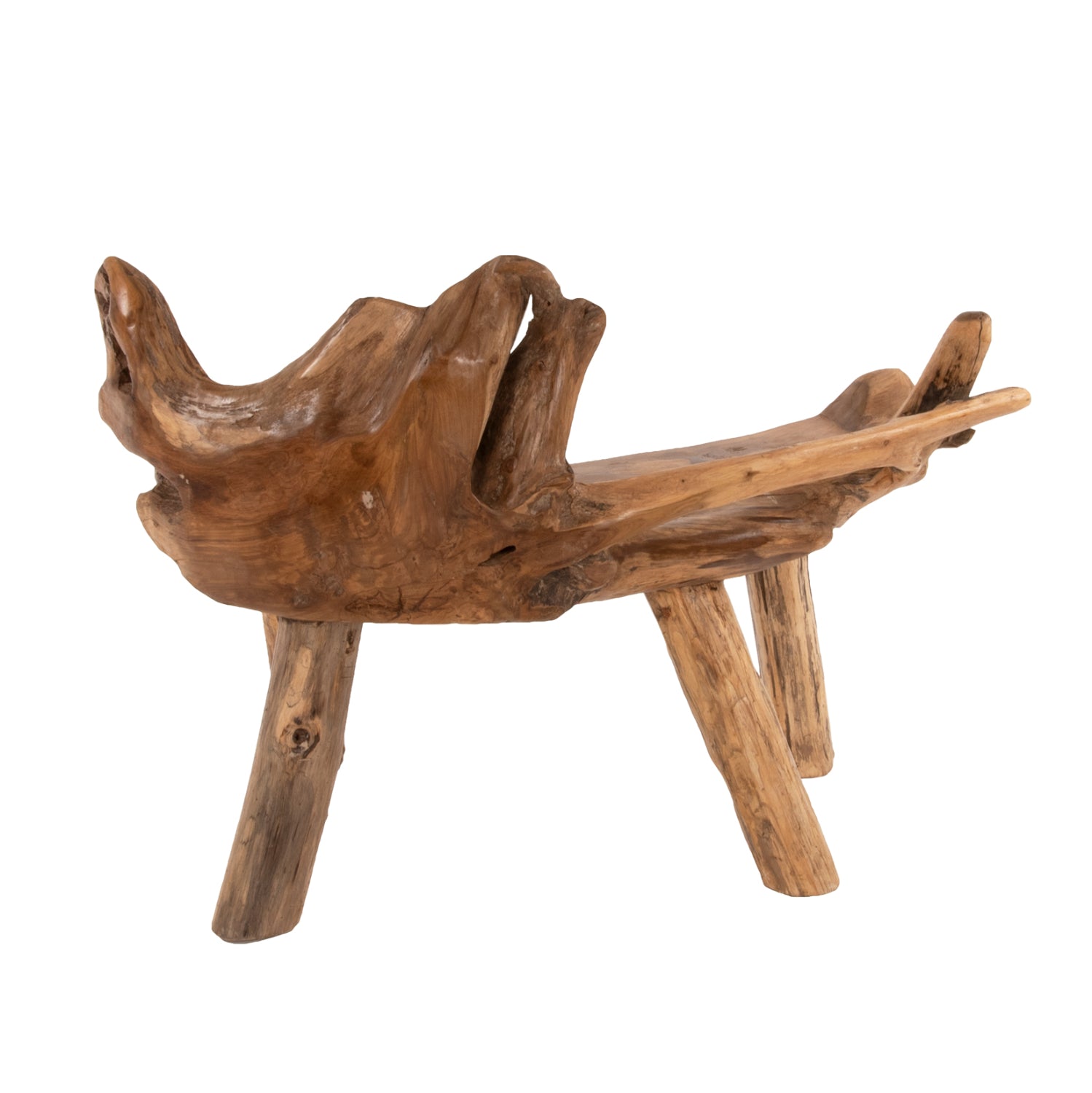 Пейка от натурално тиково дърво масив 120x88x80 см.