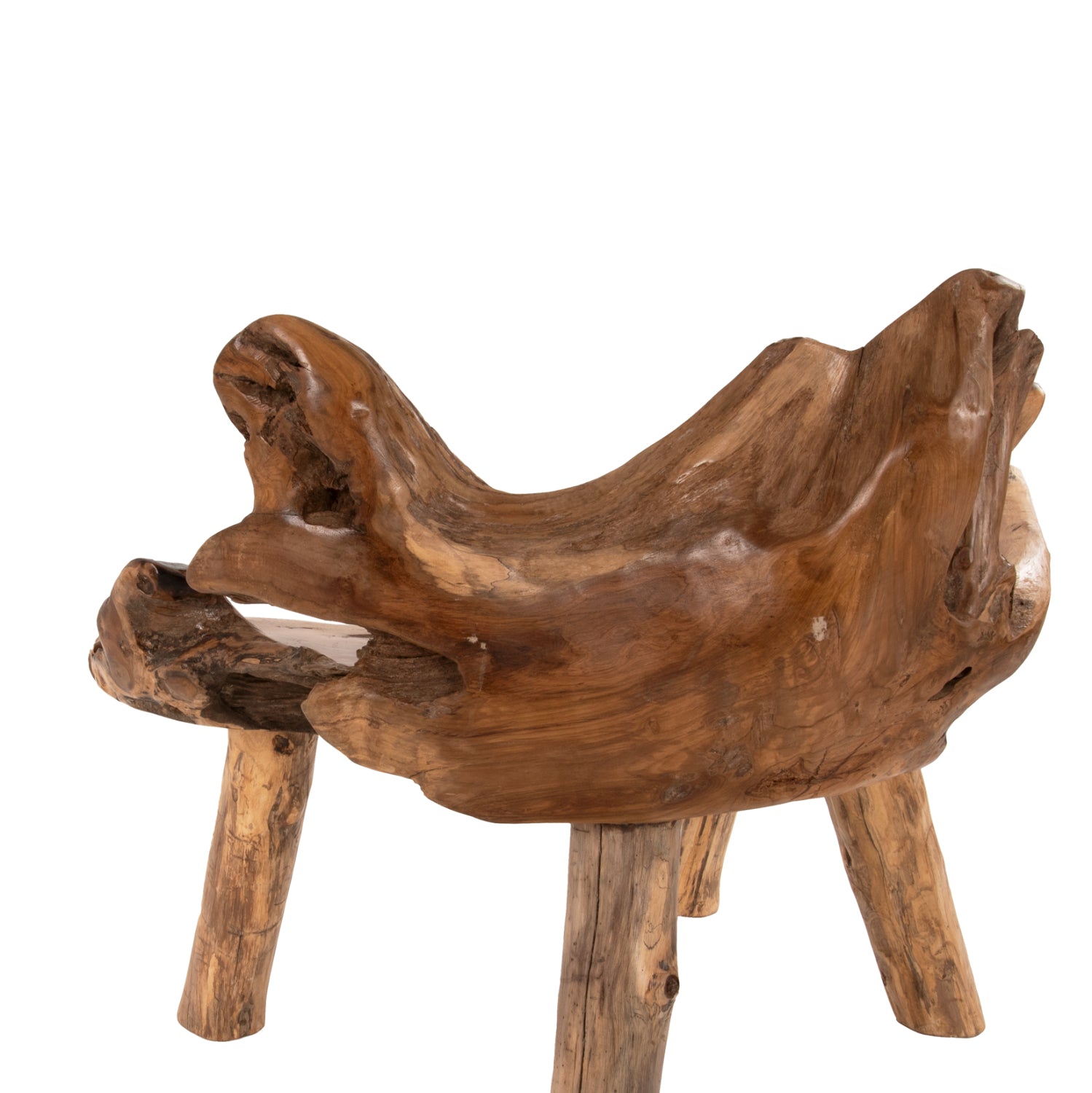 Пейка  от натурално тиково дърво масив 120x88x80 см.