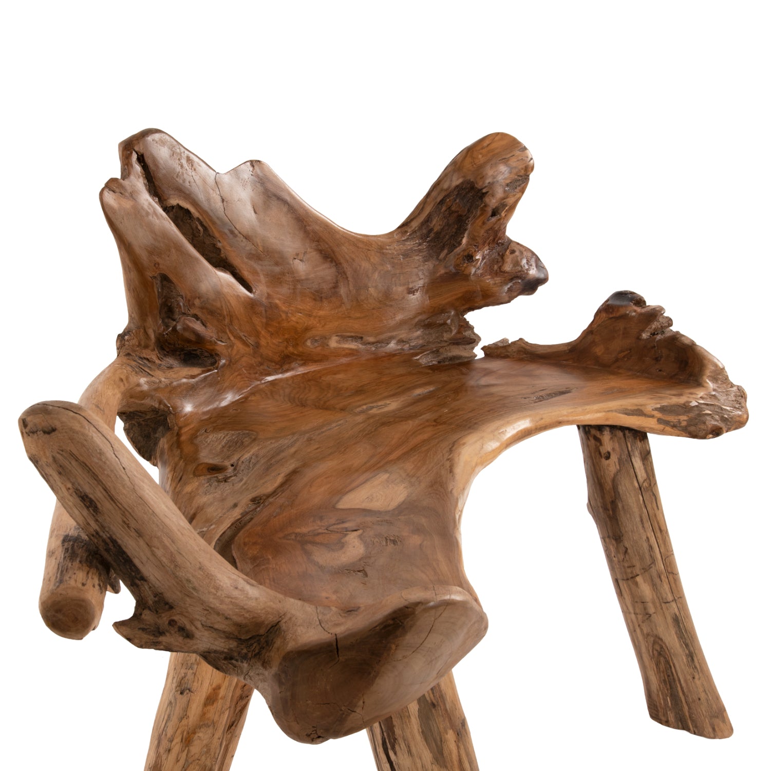 Пейка от натурално тиково дърво масив 120x88x80 см.