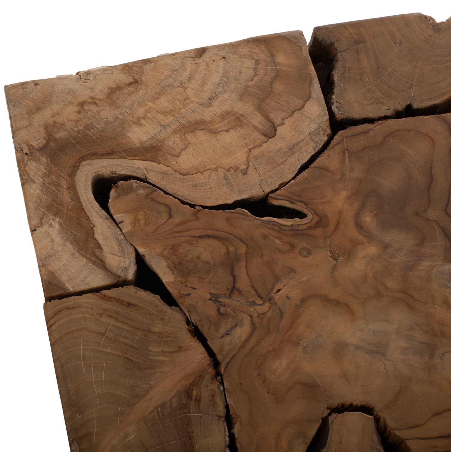 Странична маса PIEN естестествен-черен цвят 38X38X55см