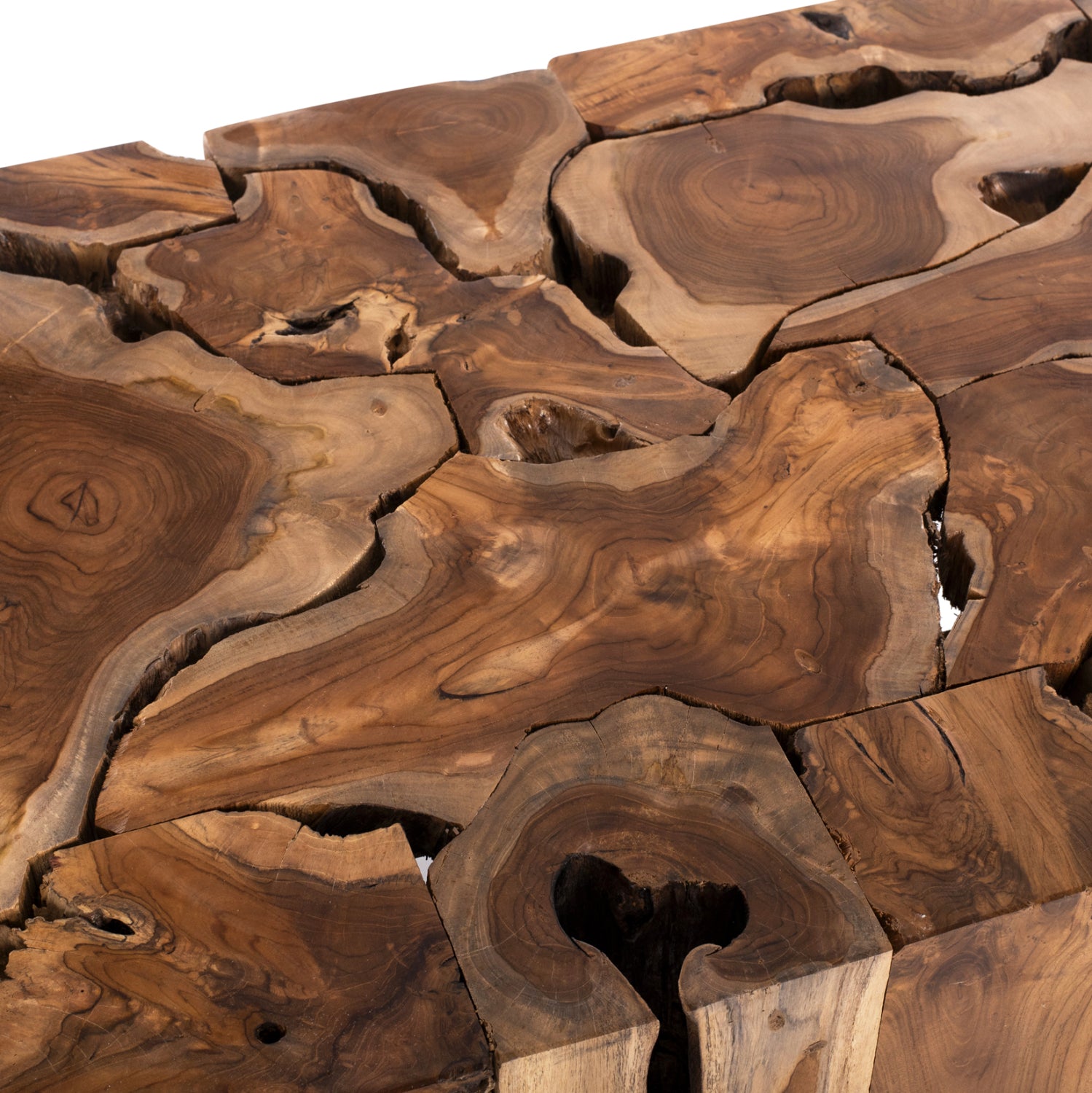 Холна маса PIEN тиково дърво-метал 120X70X48см