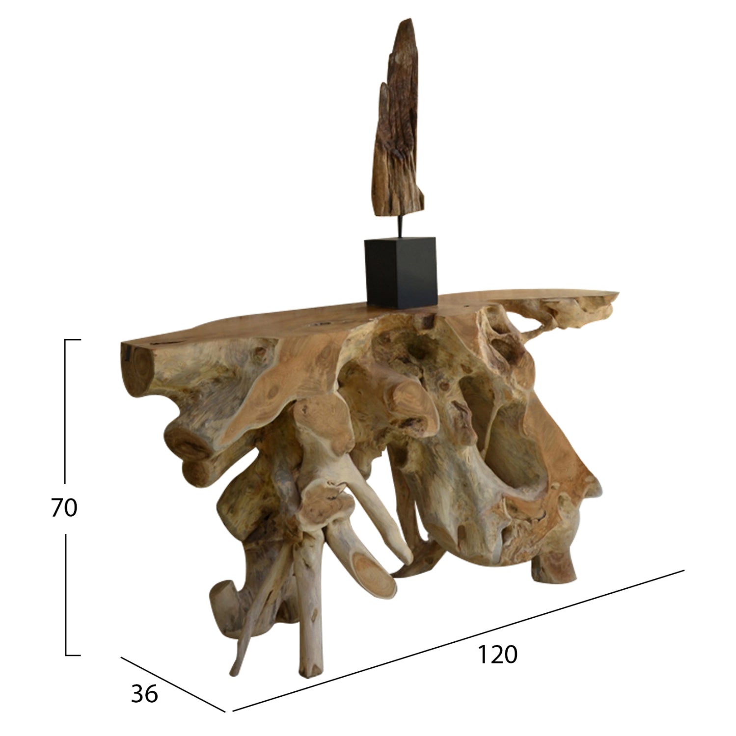 Конзола тиково дърво  120Χ36Χ70