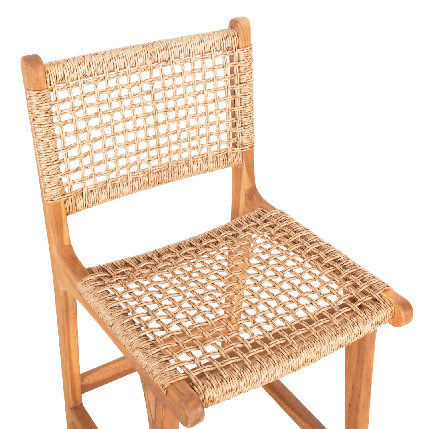 Бар стол NESHA тиково дърво 46x53x96