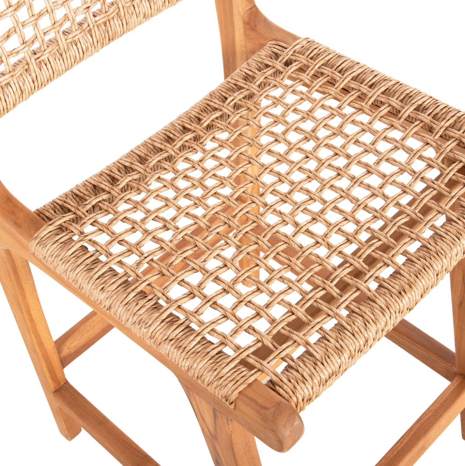 Бар стол NESHA тиково дърво 46x53x96