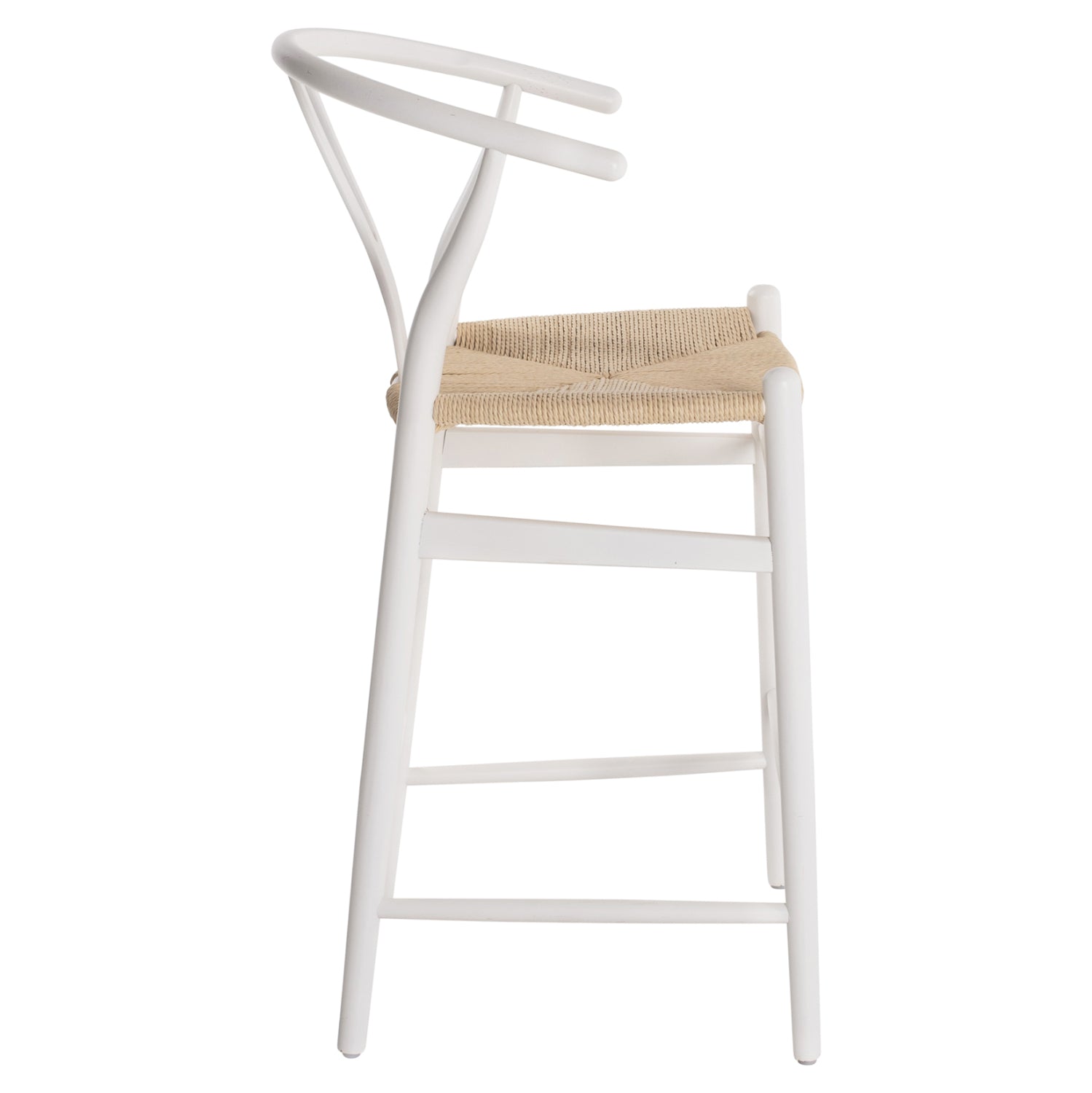 Бар стол BRAVE цвят бял-бежов 48x53x100