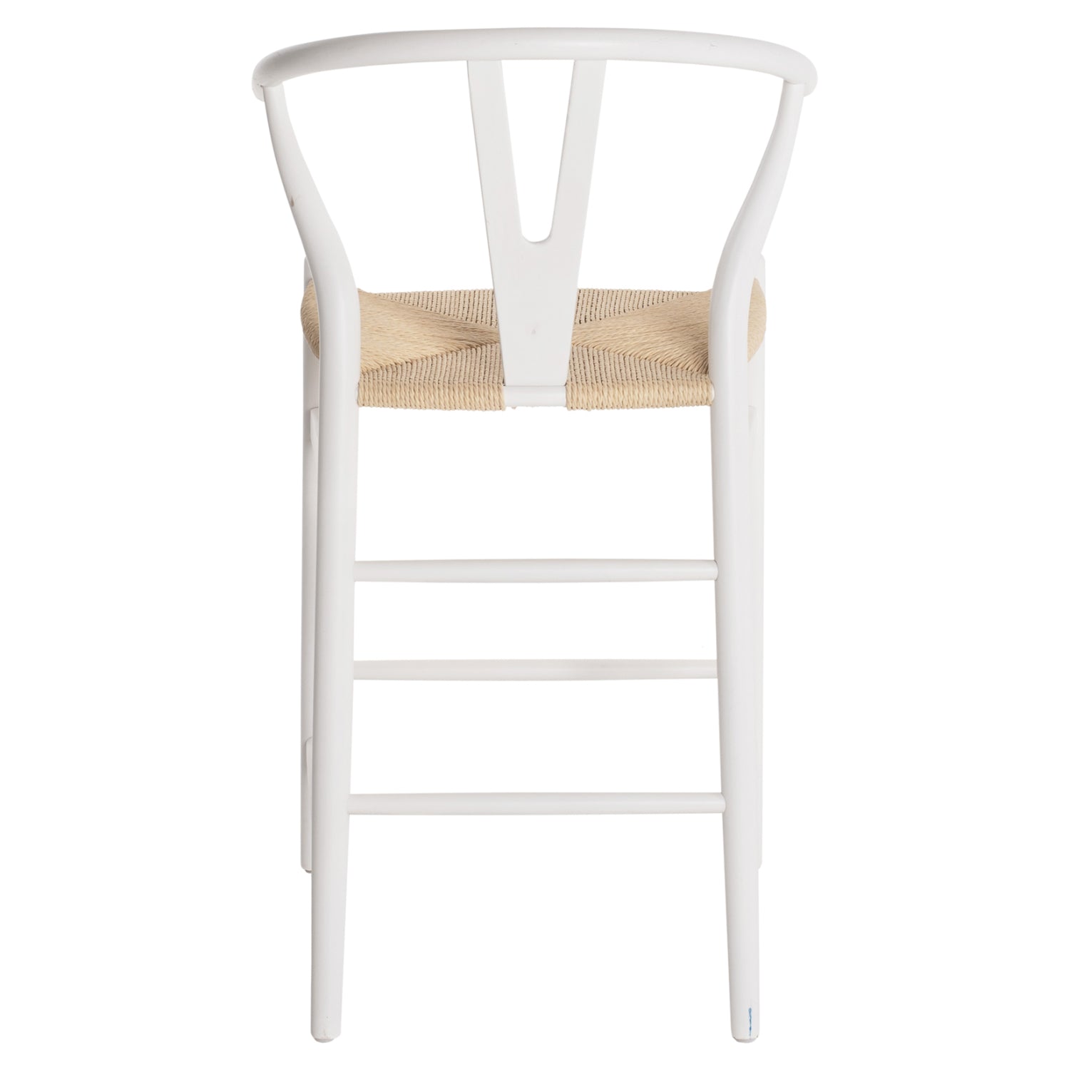 Бар стол BRAVE цвят бял-бежов 48x53x100