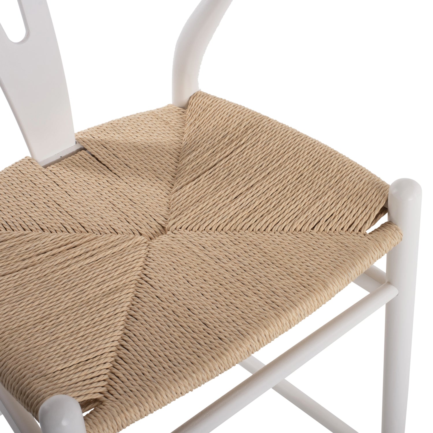 Бар стол BRAVE цвят бял-бежов 48x53x100