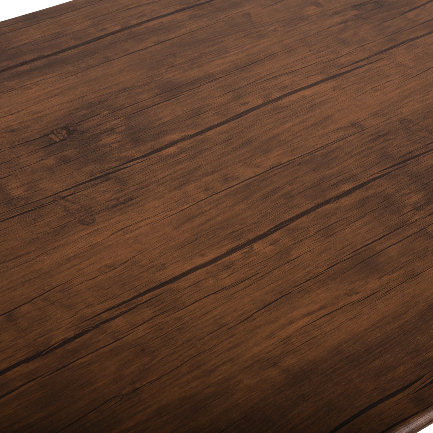 Комплект за трапезария 5 части, черен метал Peary-mdf в цвят орех 110x60x74всм.