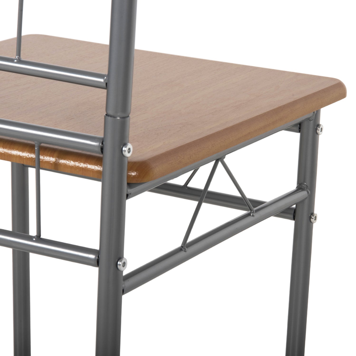 Комплект за трапезария 5 части, метал Peary -mdf в цвят sonama, 110x60x74всм.