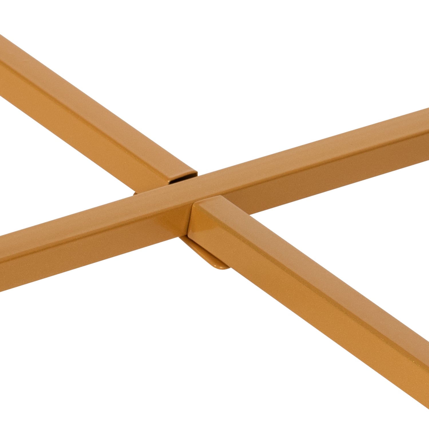 Холна маса Сафи бял-златист цвят Φ80x48.5см