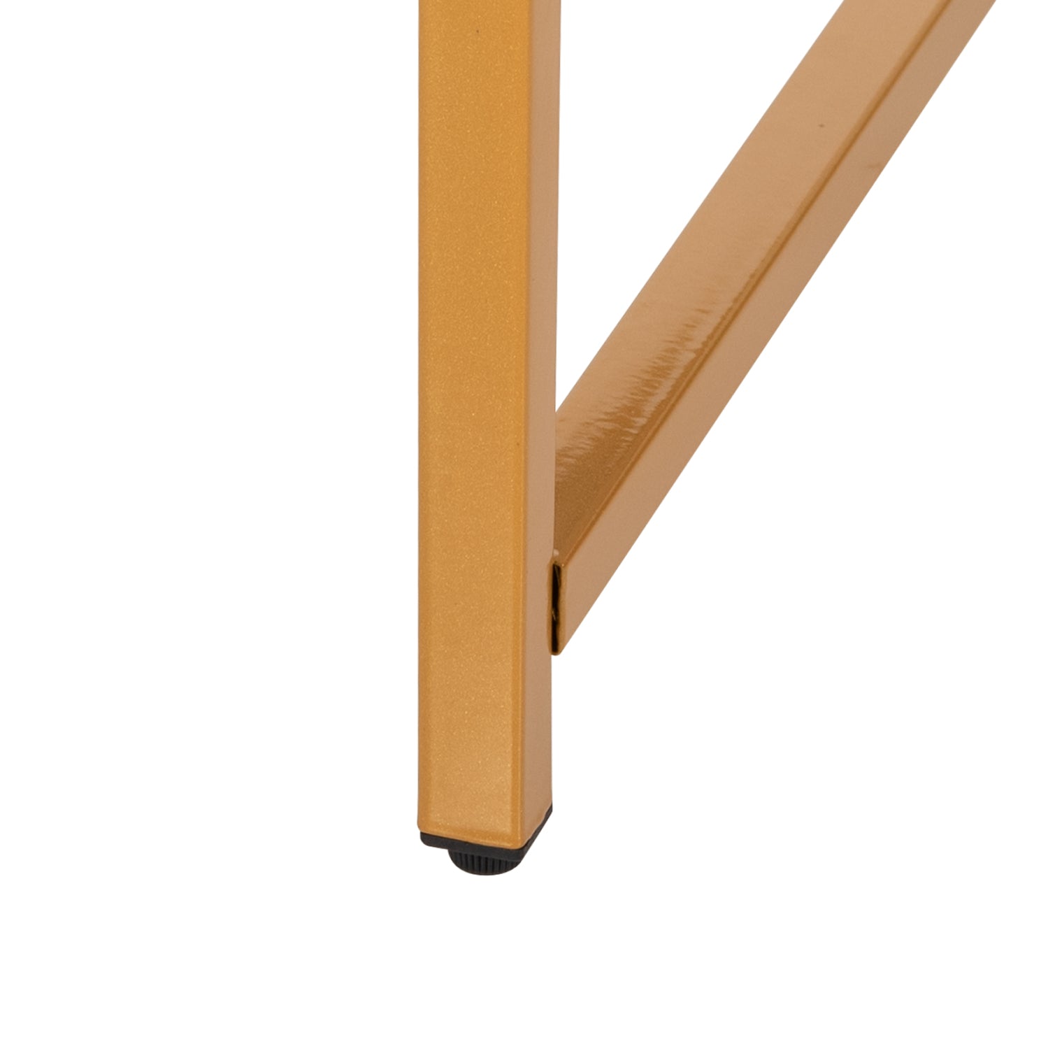 Холна маса Сафи бял-златист цвят Φ80x48.5см