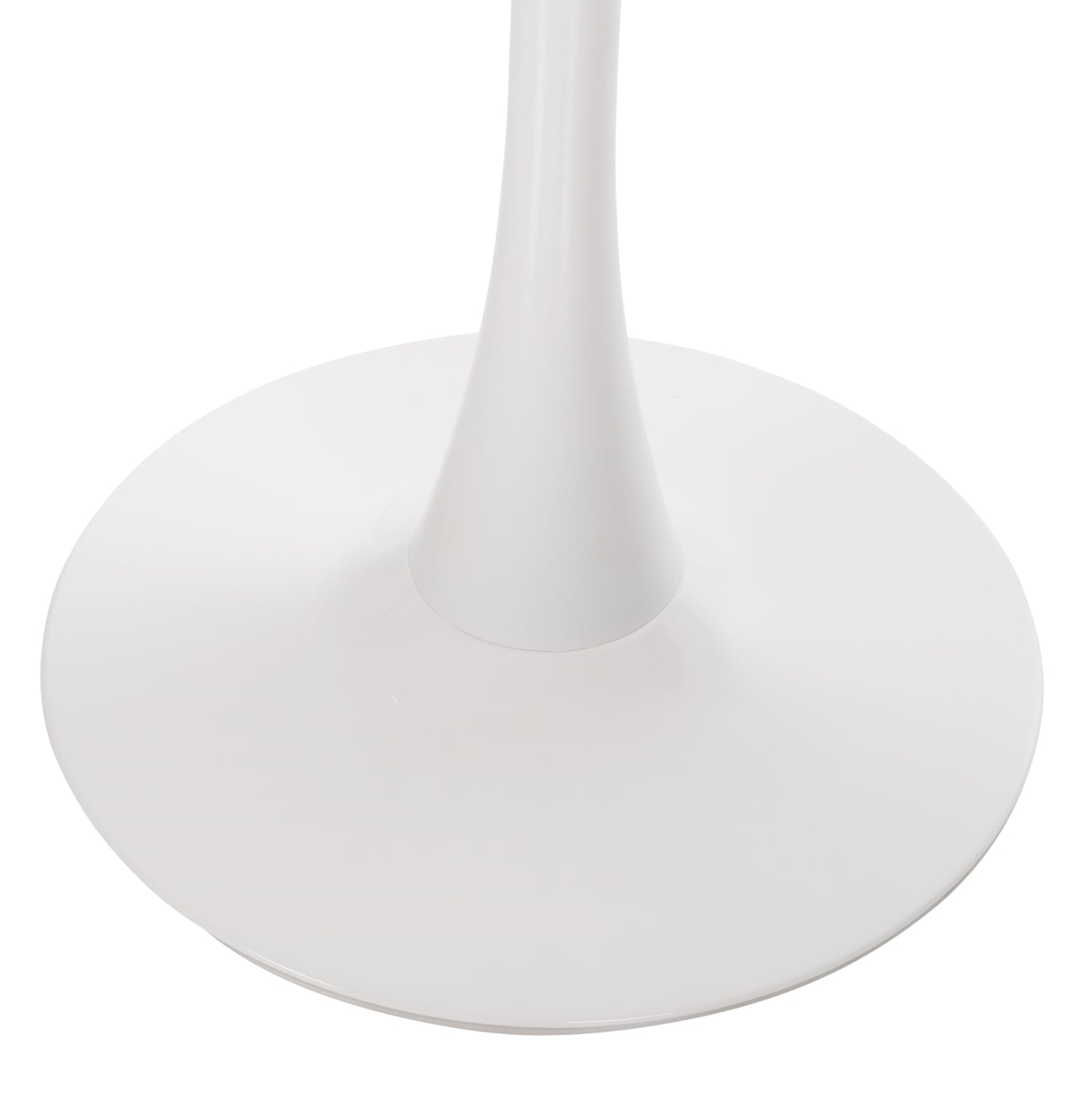 Маса трапезна ROLLO Φ90x74 -бял цвят