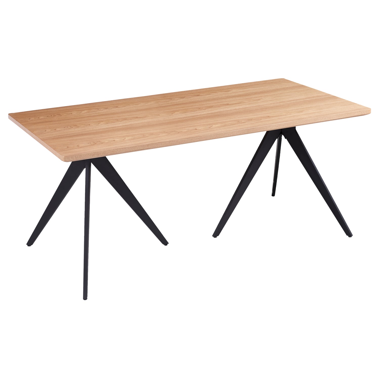 Трапезна маса GRIPPEN естествен-черен цвят 180x90x75см