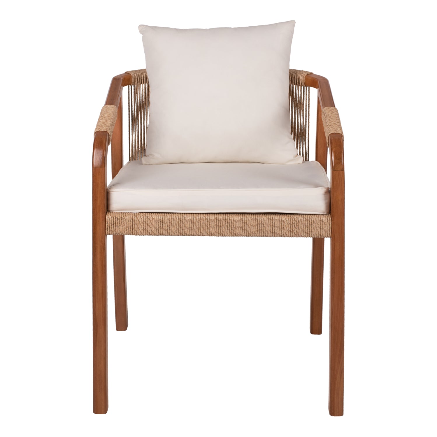 Кресло тиково дърво 57x63,5x75-88