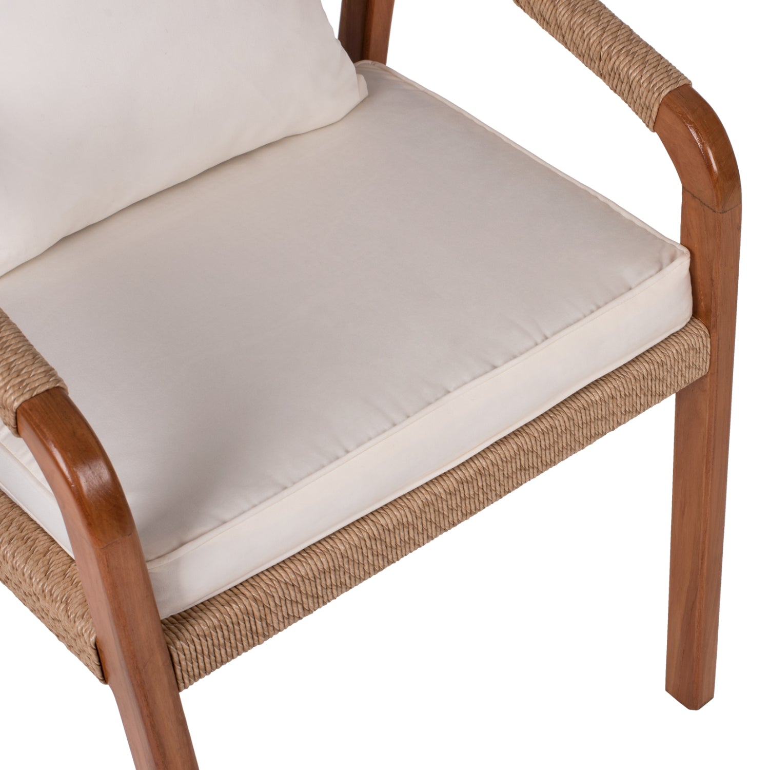 Кресло тиково дърво 57x63,5x75-88