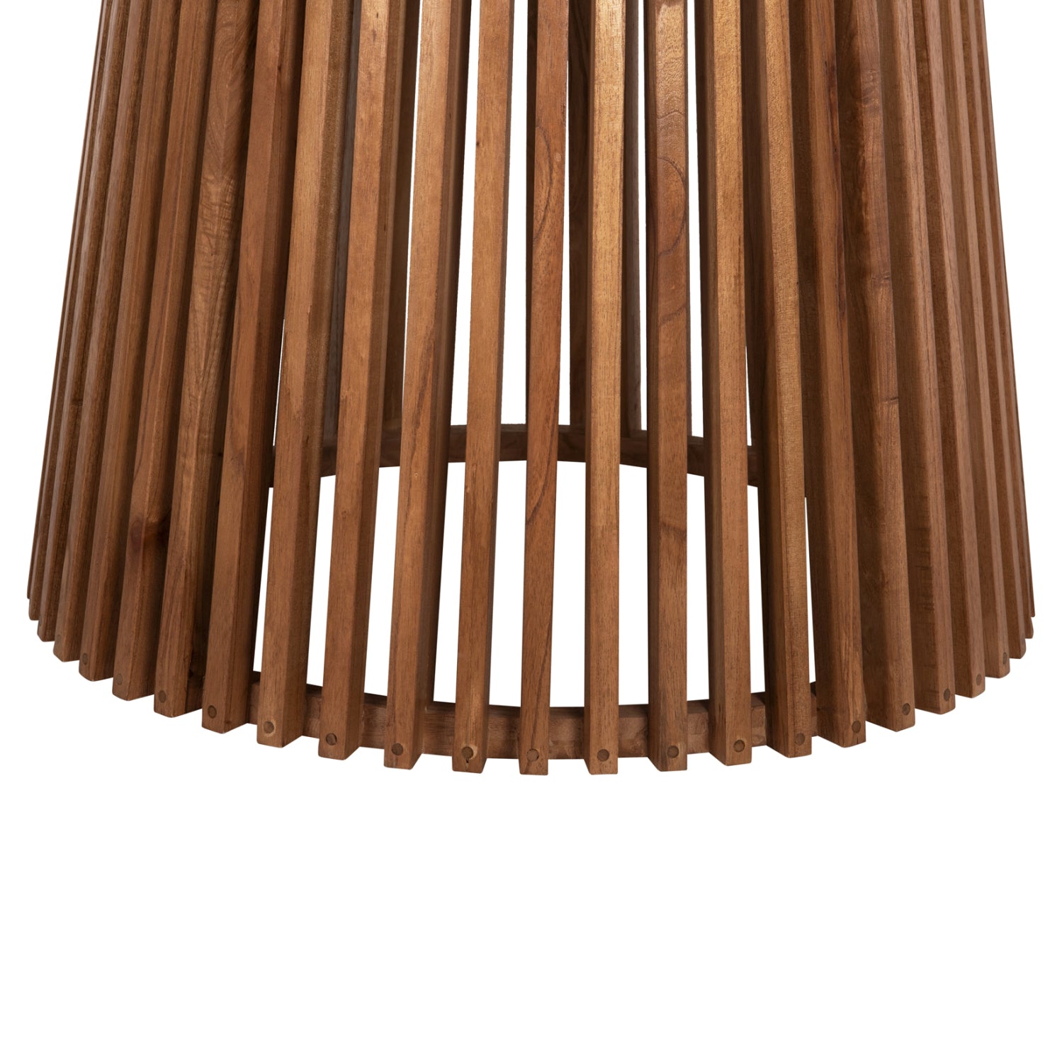 Трапезна маса FRANTZ масивно дърво MINDI в цвят натурал Φ150x75см.