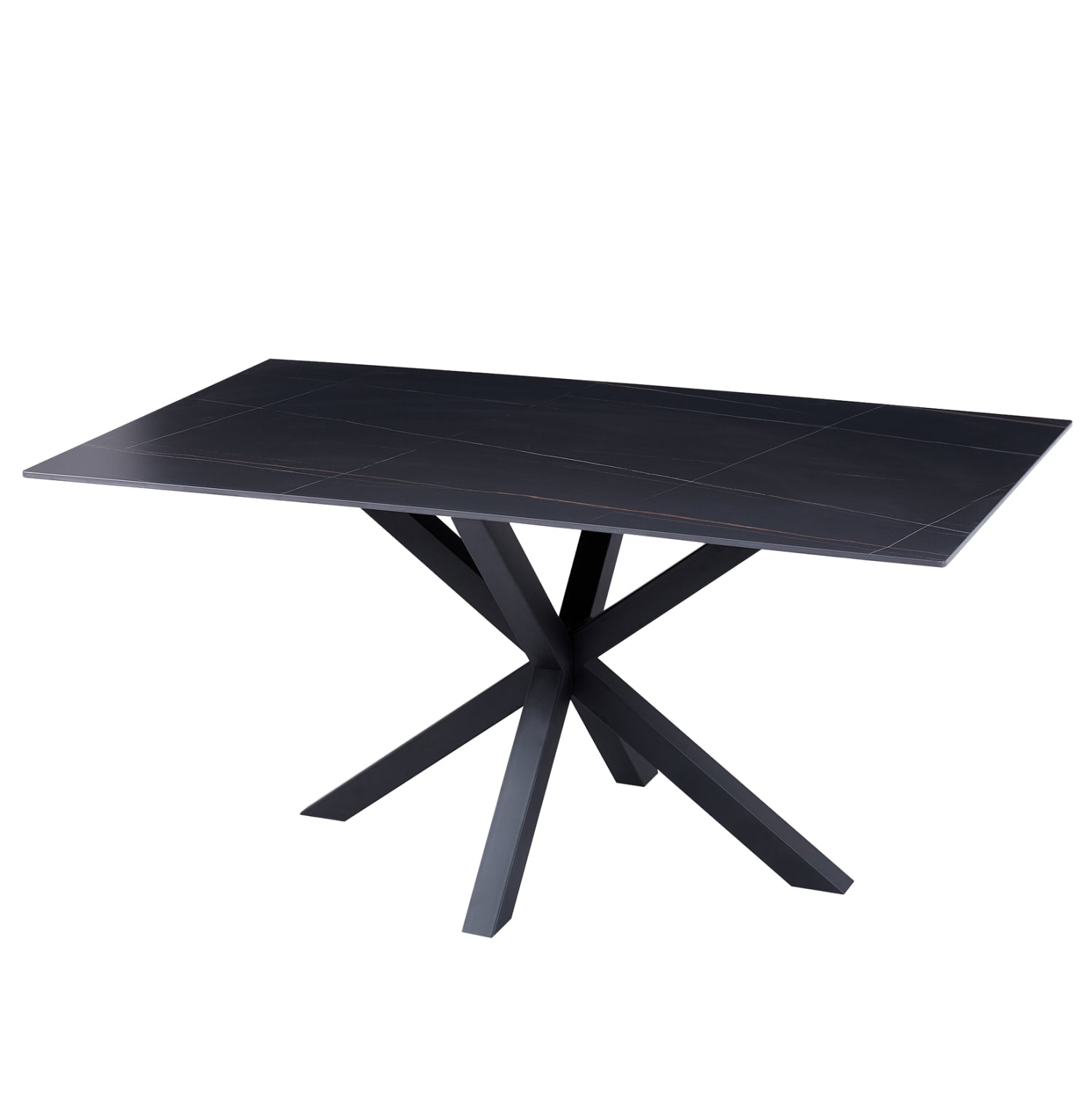 Холна маса Дорис черен цвят 120x60x45.5см