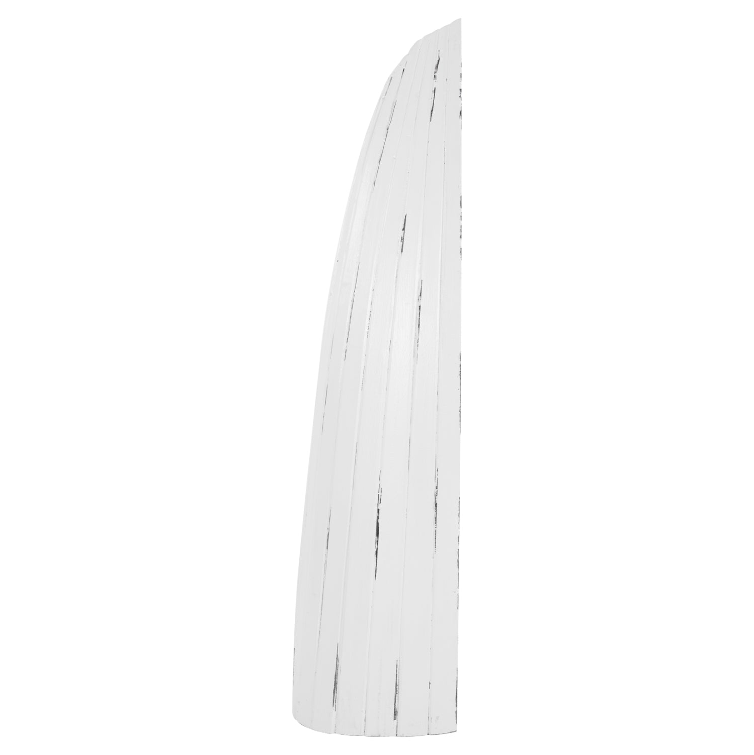 Дървена стойка за бутилки бял цвят махагон 46x30x140