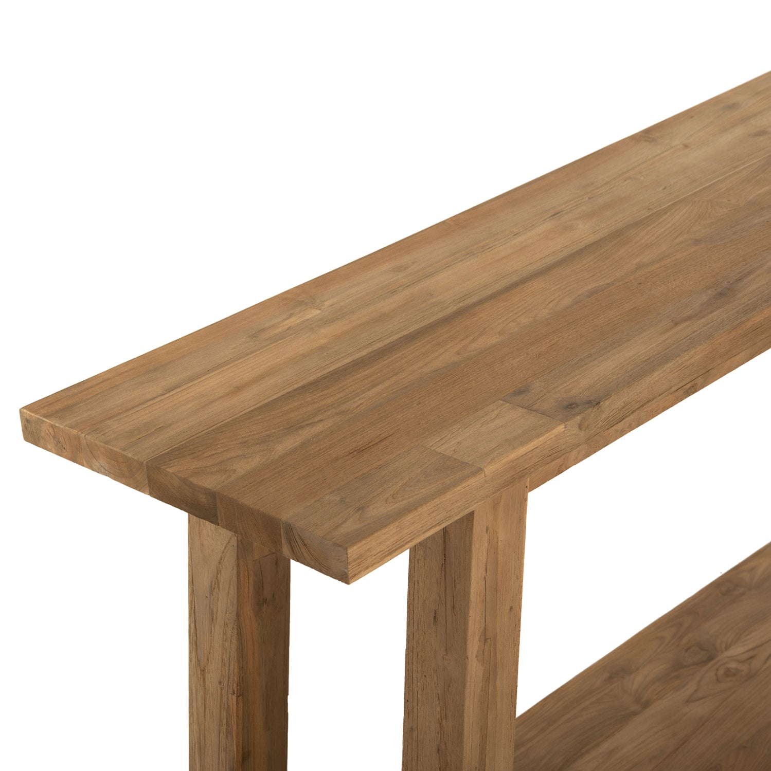 Конзола тиково дърво натурал 240x45x91