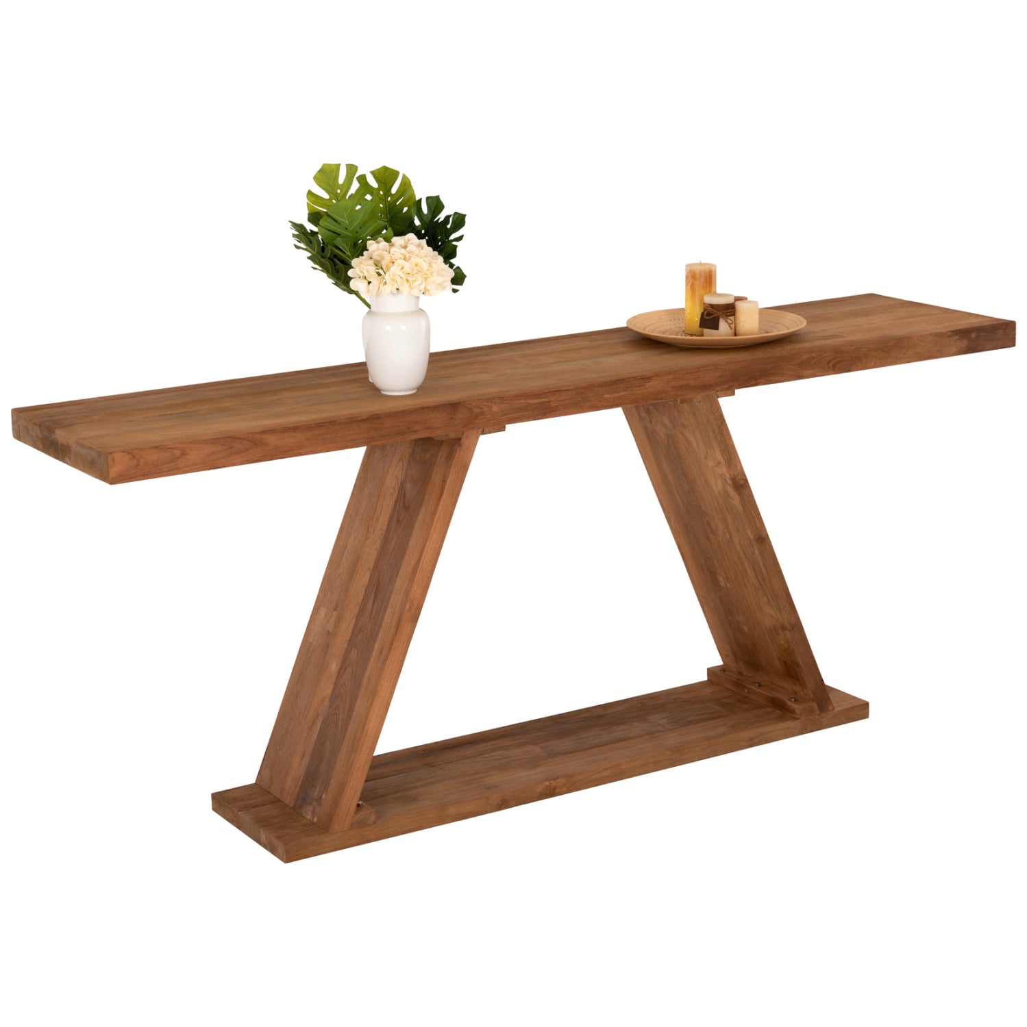 Конзола тиково дърво  220x50x90