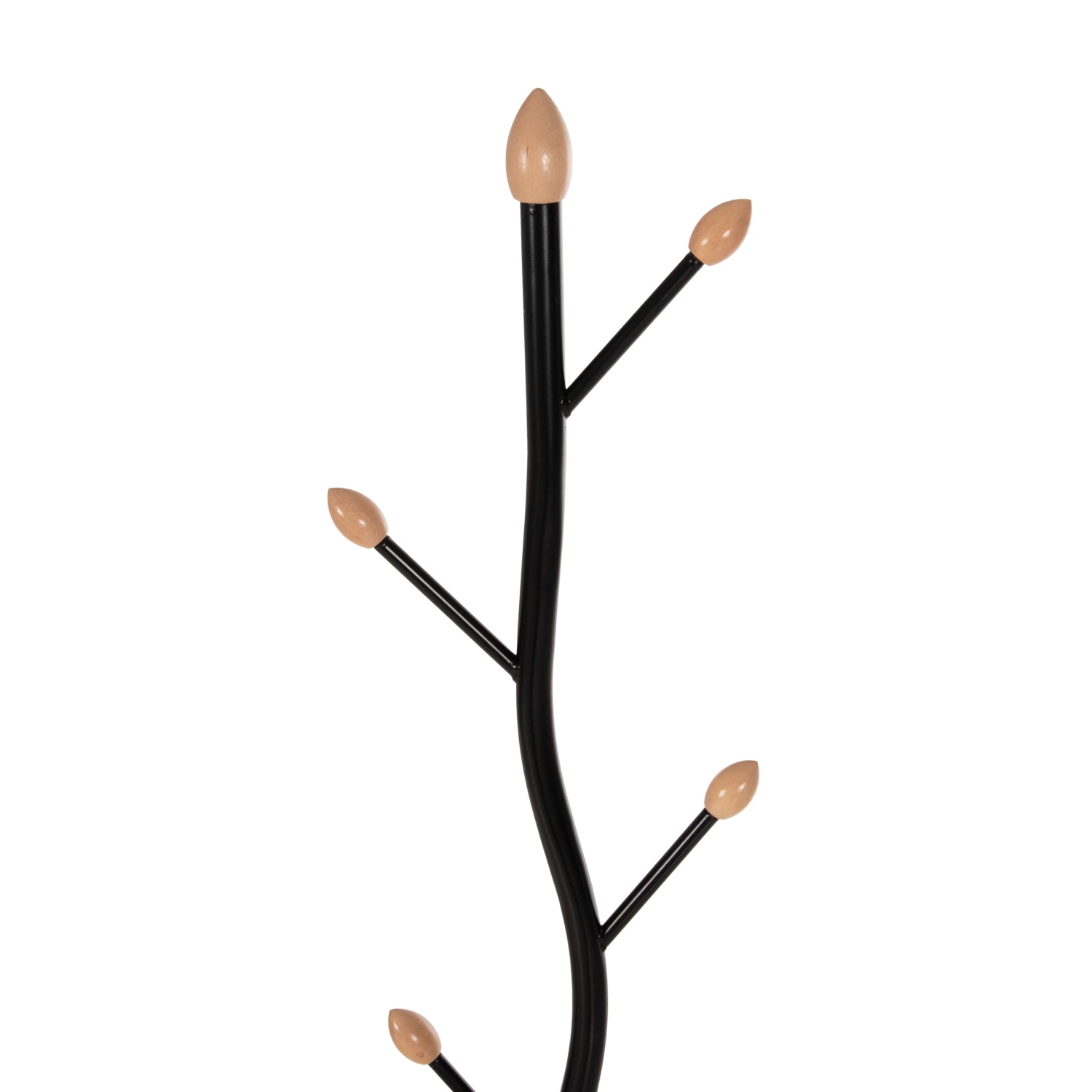 Закачалка с 8 върха цвят черен-бежов Φ36x172см