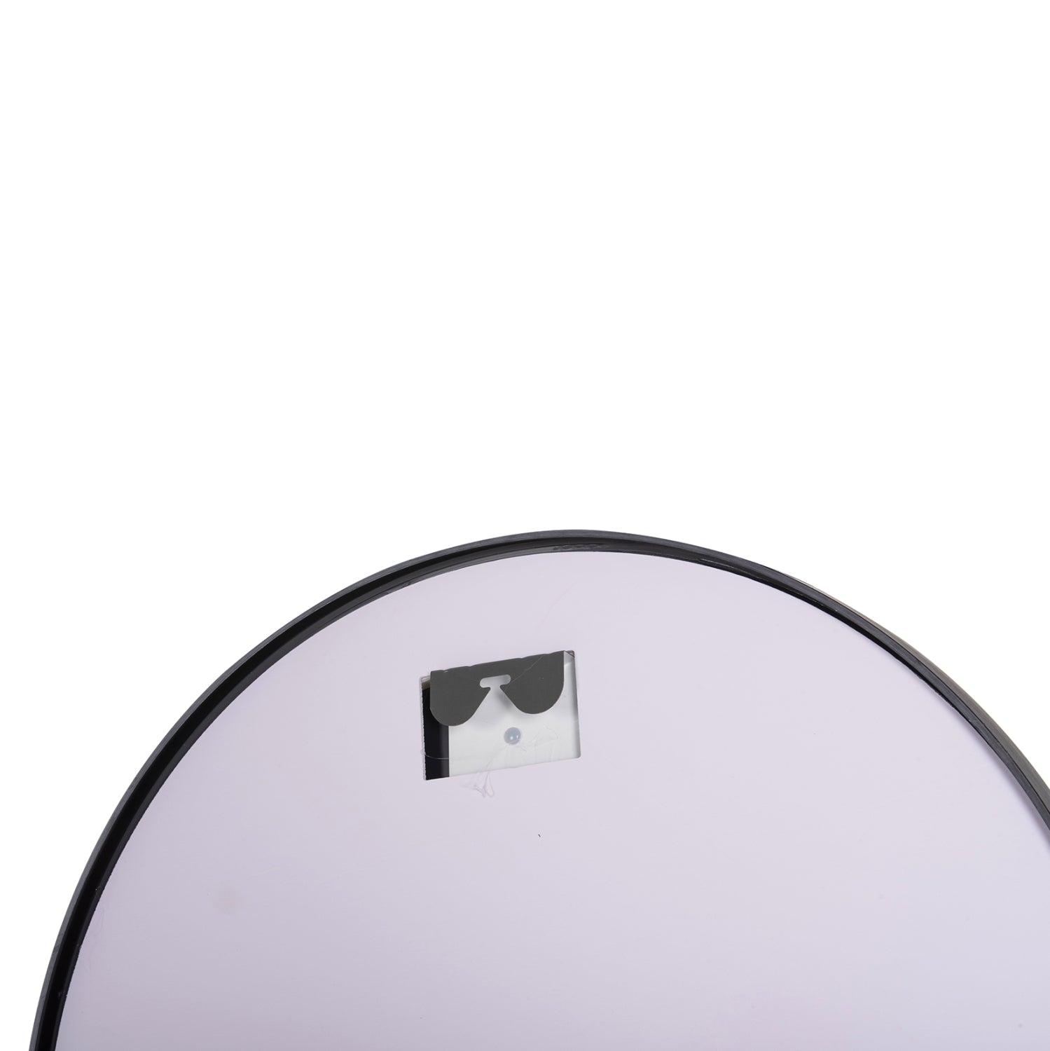 Кръгло стенно огледало от алуминий в черно с led осветление φ60x3см