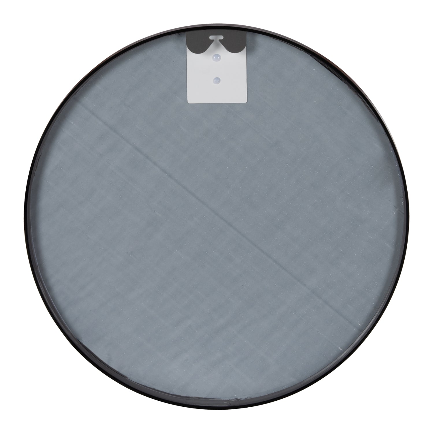 Стенно огледало алуминиева рамка в черен цвят Φ50х3см.