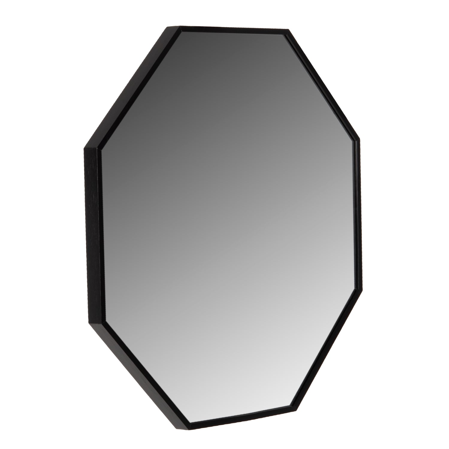 Огледало осмоъгълно черен цвят 55,5x2,5x55,5