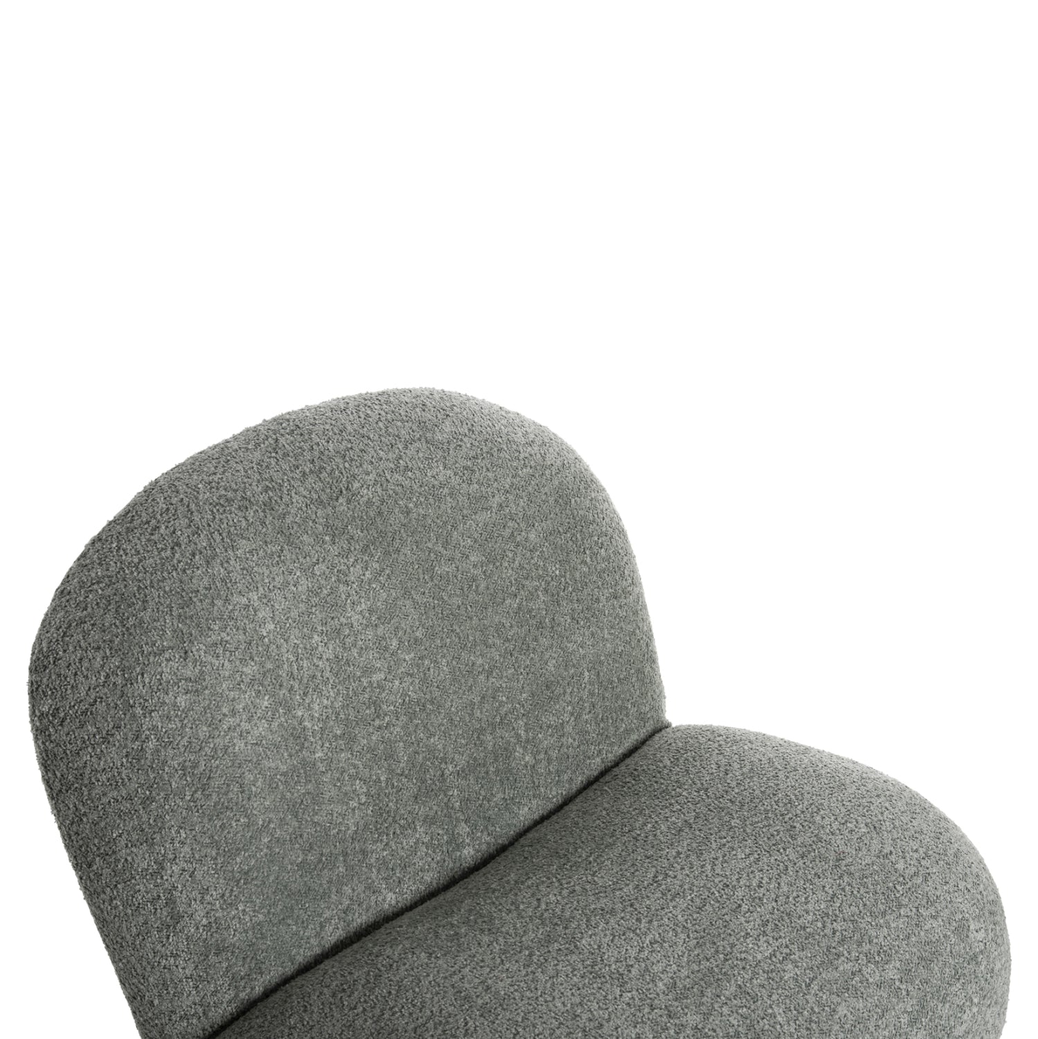 Кресло Бени букле цвят шам фъстък 85x82x77