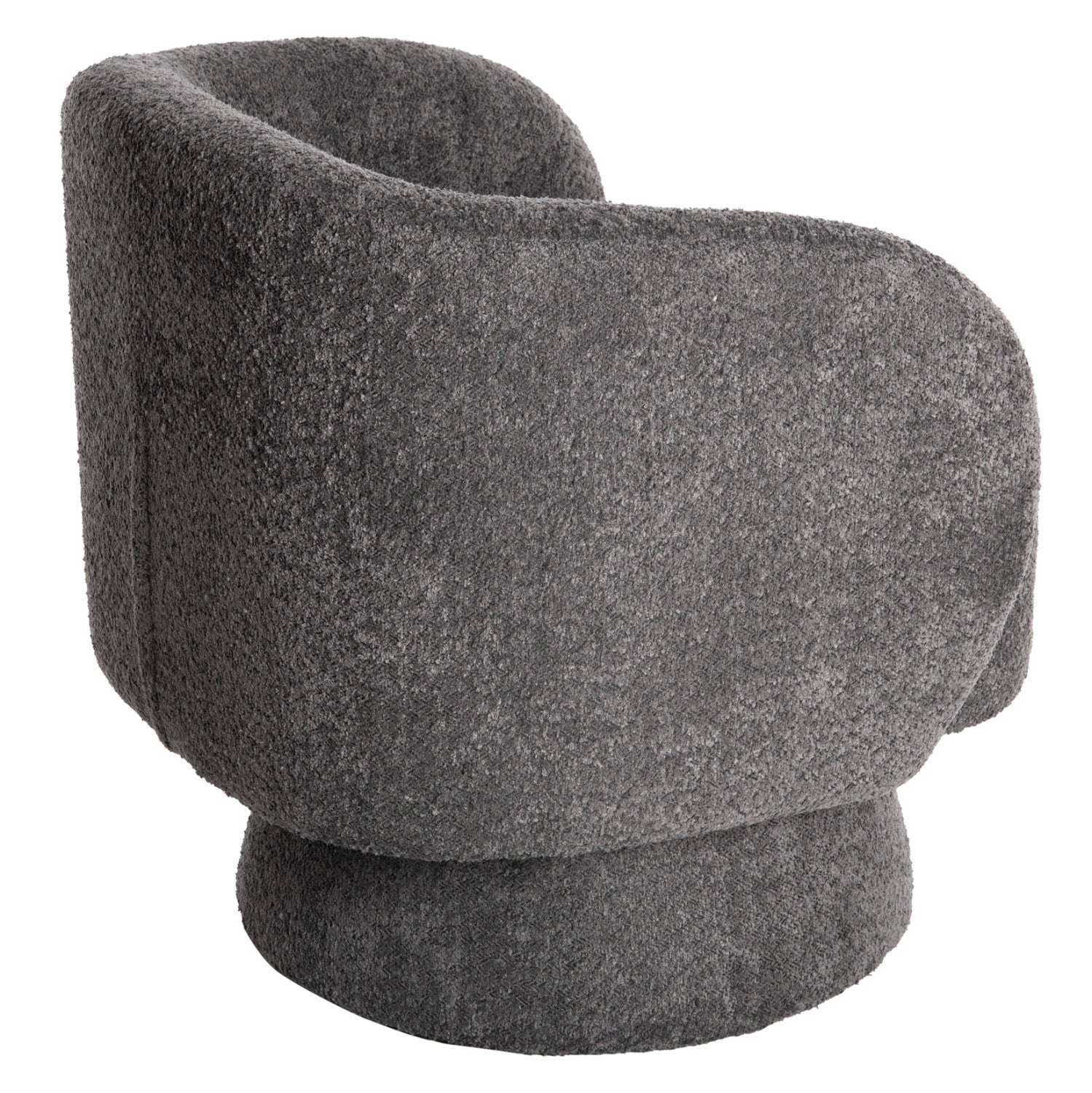 Въртящо се кресло KARLEN сив цвят букле 78x81x77см.