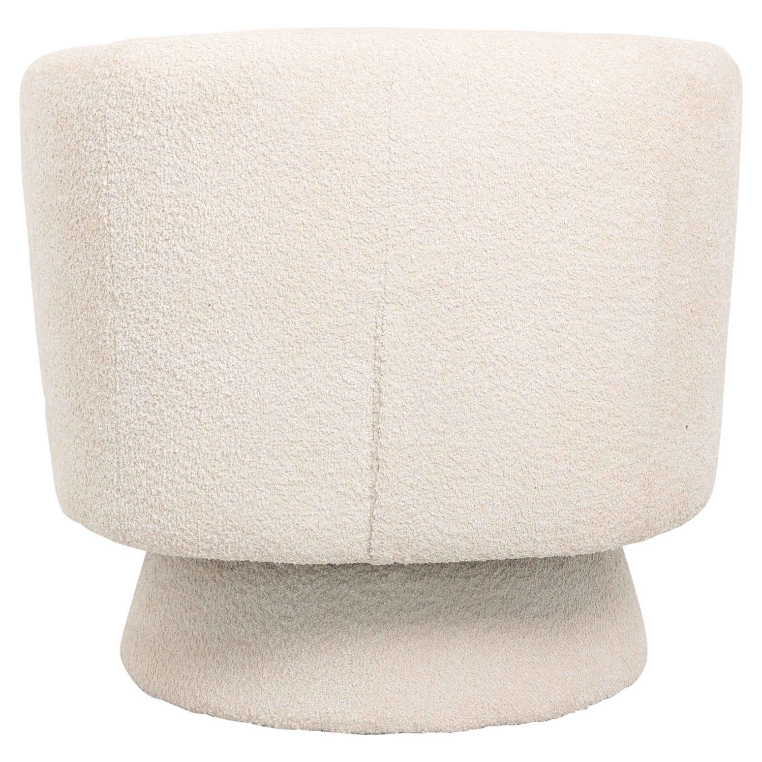 Кресло въртящо се KARLEN букле цвят екрю 78x81x77см